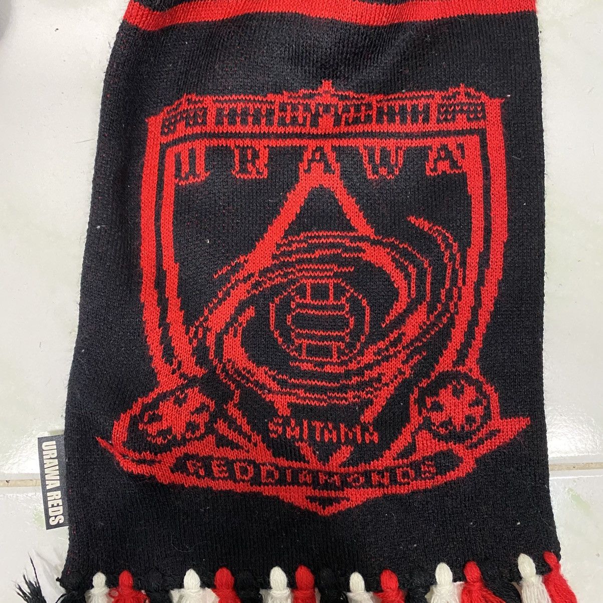 Japanese Brand Vintage muffler Football Team Urawa Reds Big Log Size ONE SIZE - 15 Thumbnail
