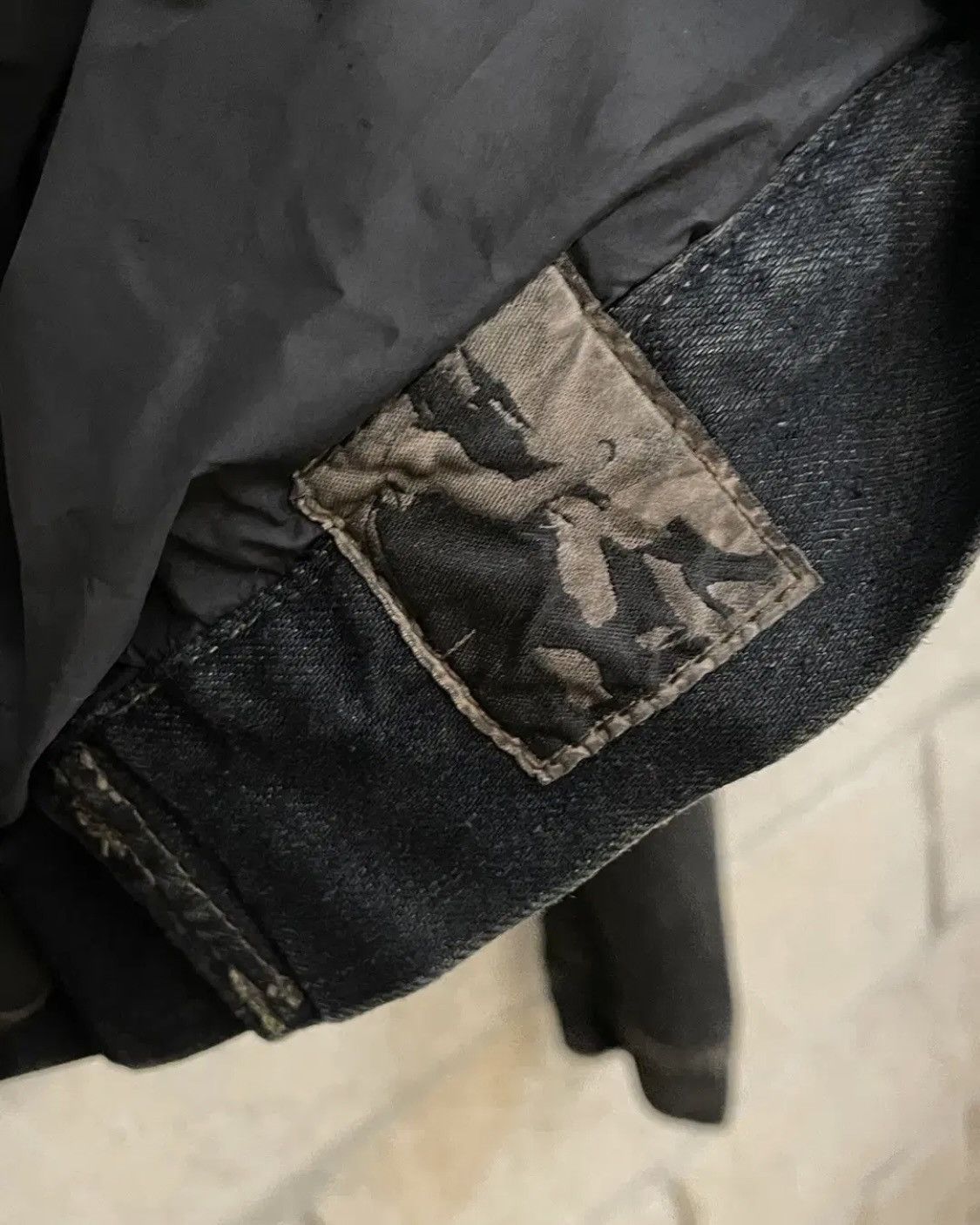 Rick Owens Drkshdw Rick Owens DRKSHDW High Neck Denim Jacket Size US XS / EU 42 / 0 - 6 Thumbnail