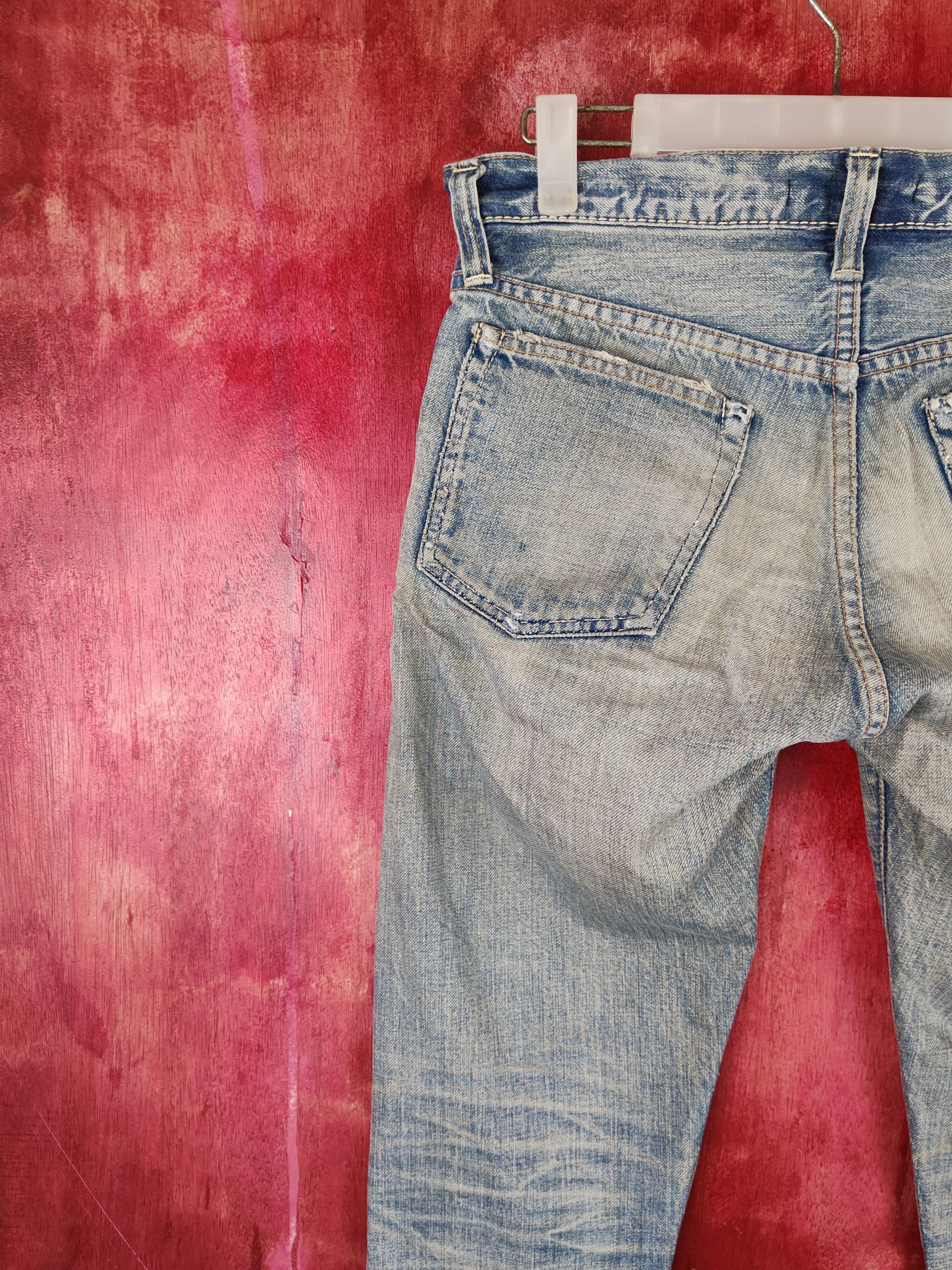 Johnbull John Bull Blue Faded Distressed Ripped Jeans #S1698DL Size US 30 / EU 46 - 11 Thumbnail