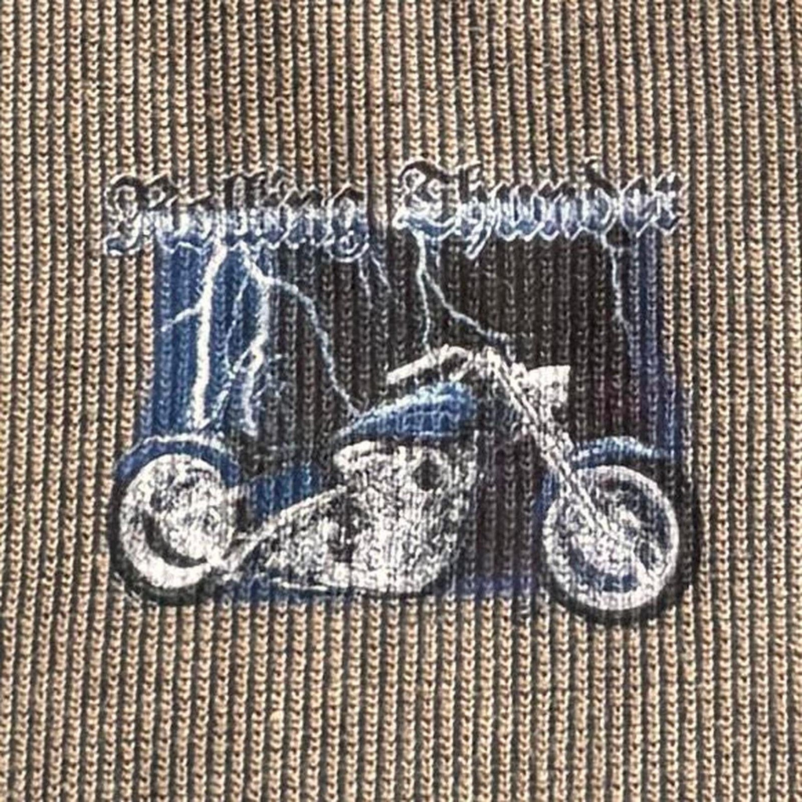 Harley Davidson × Vintage Vintage 90s USA Made Rolling Thunder Harley Knit Sweatshirt Size US XL / EU 56 / 4 - 3 Thumbnail