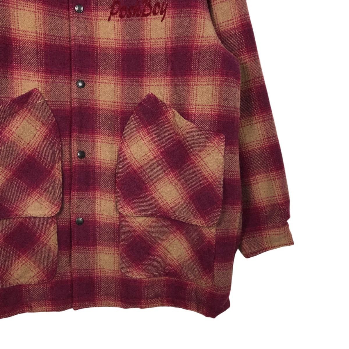 Hysteric Glamour 🔥VINTAGE CHORE WOOL WORKER JACKET POSHBOY BIG LOGO TARTAN Size US L / EU 52-54 / 3 - 7 Thumbnail
