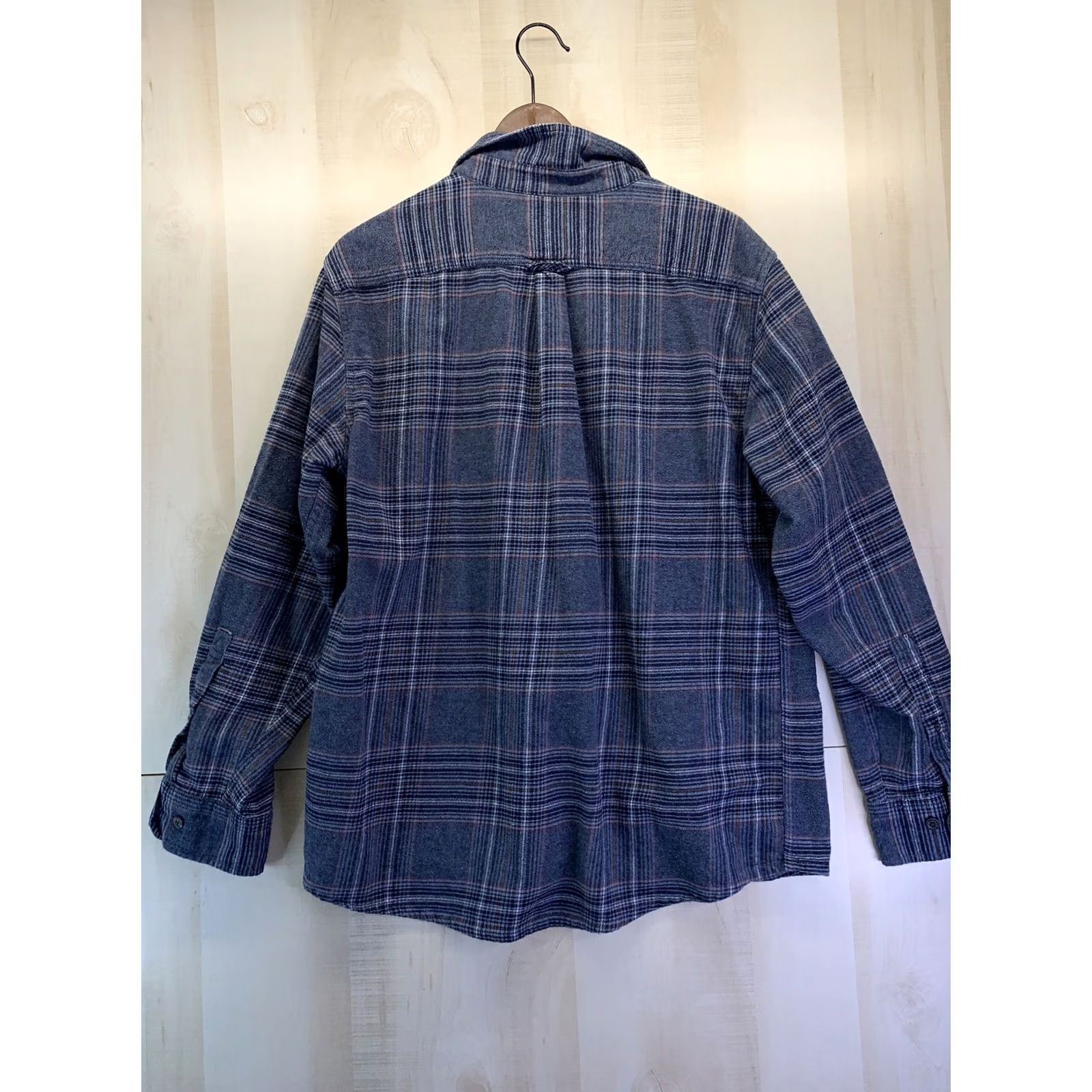 Eddie Bauer VINTAGE Eddie Bauer Men’s Shirt Plaid Flannel Button-Up Long Sleeve XL Blue Size US XL / EU 56 / 4 - 4 Thumbnail