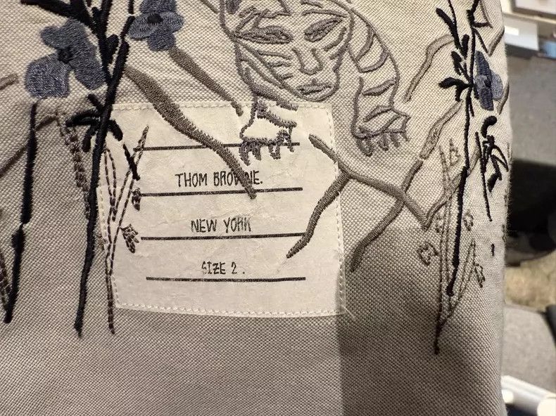 Thom Browne Thom browne Rare gray embroidered shirt 2504-Nextarrow Size US M / EU 48-50 / 2 - 5 Thumbnail
