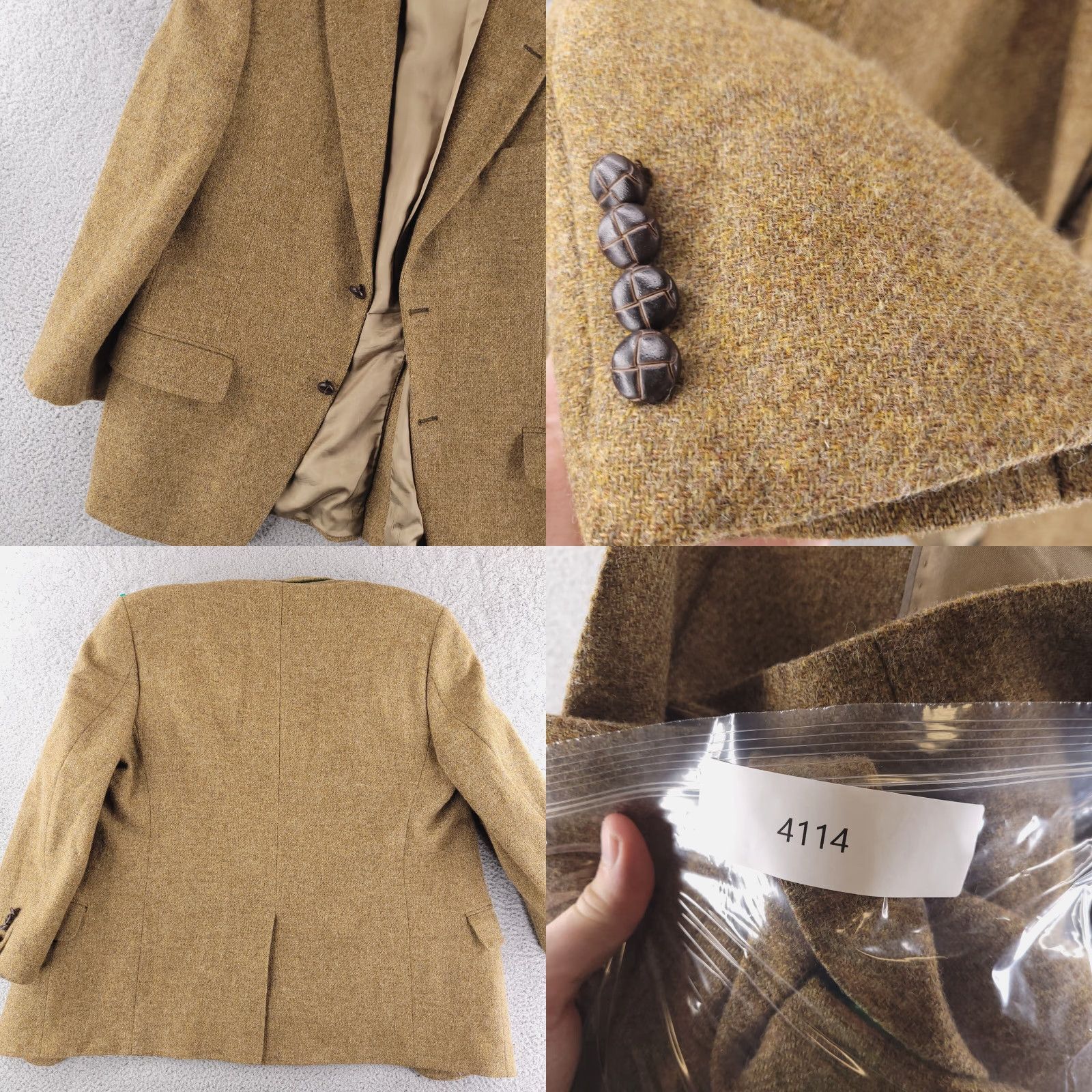 Vintage S Cohen Montreal 42S Brown Wool Sport Coat Single-Breasted 2-Button Cashmere Men Brown Solid 42 Size US XS / EU 42 / 0 - 8 Thumbnail