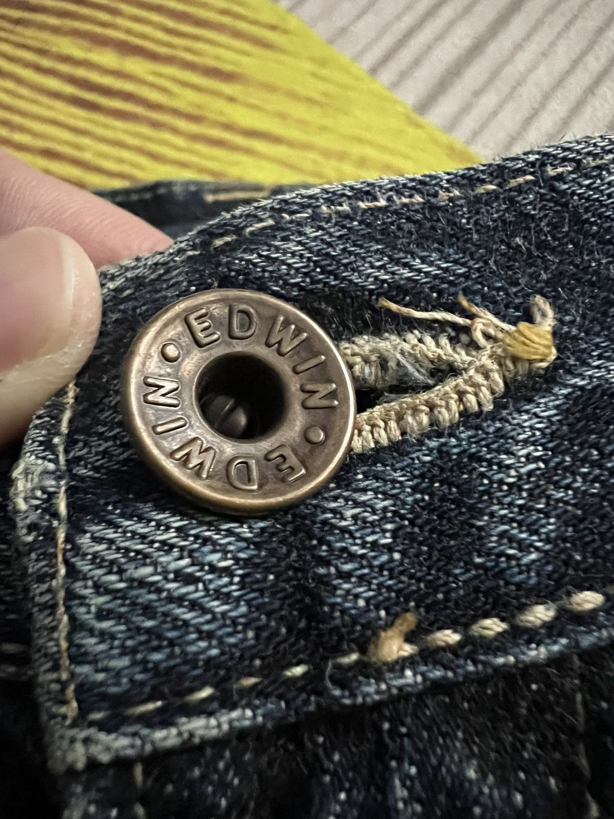 Edwin × If Six Was Nine VINTAGE EDWIN 505s REDLINE DISTRESSED JEANS Size US 29 - 10 Thumbnail