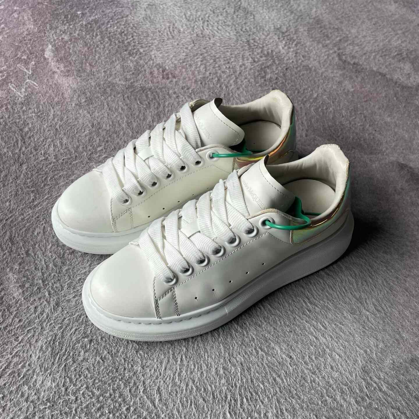 Alexander McQueen Alexander McQueen Laser White Lowtop Sneakers 37 Women Size US 6.5 / IT 36.5 - 1 Thumbnail
