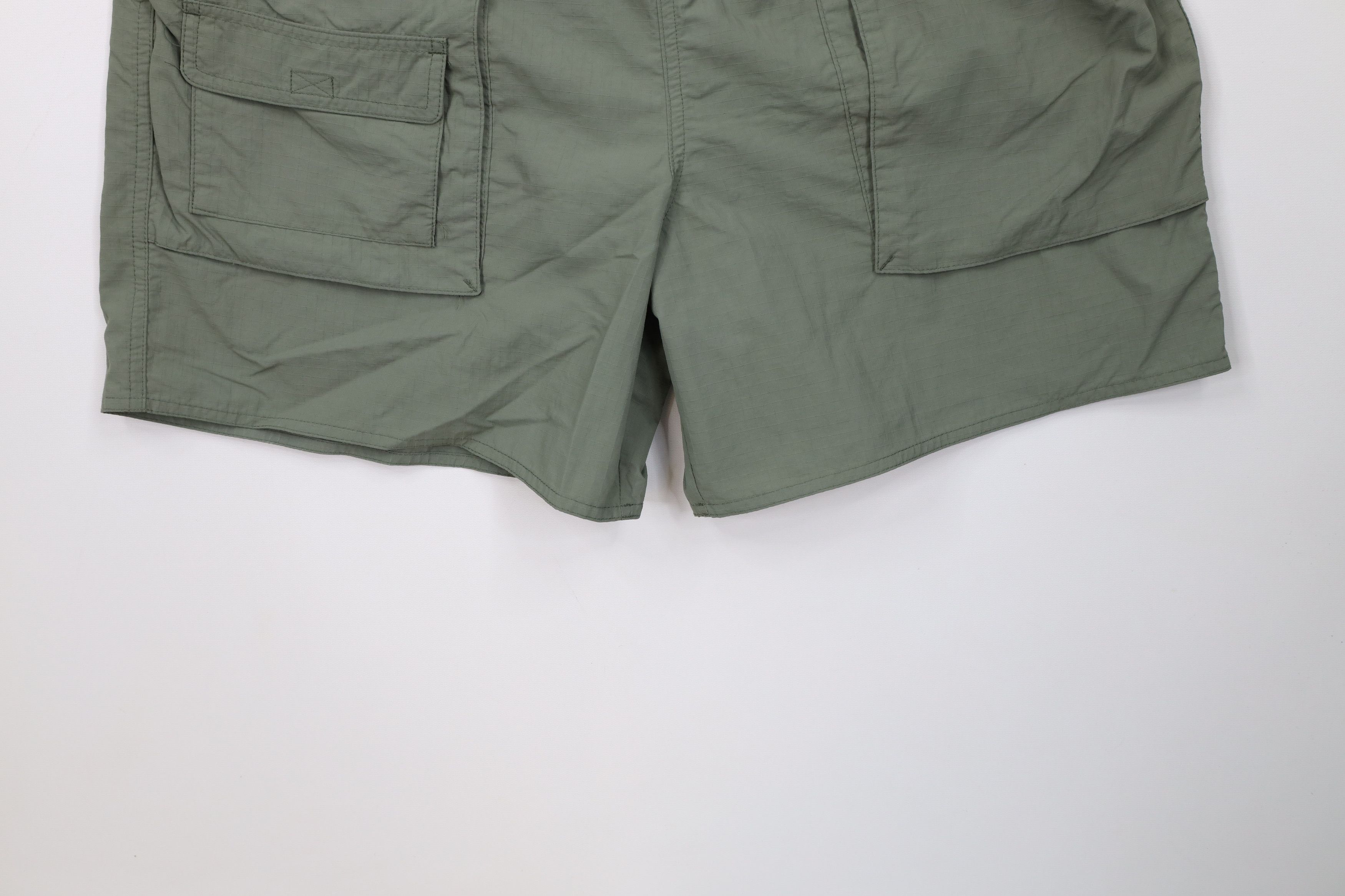 Lands' End Vintage 90s Lands End Lined Above Knee Ripstop Cargo Shorts Size US 32 / EU 48 - 4 Thumbnail