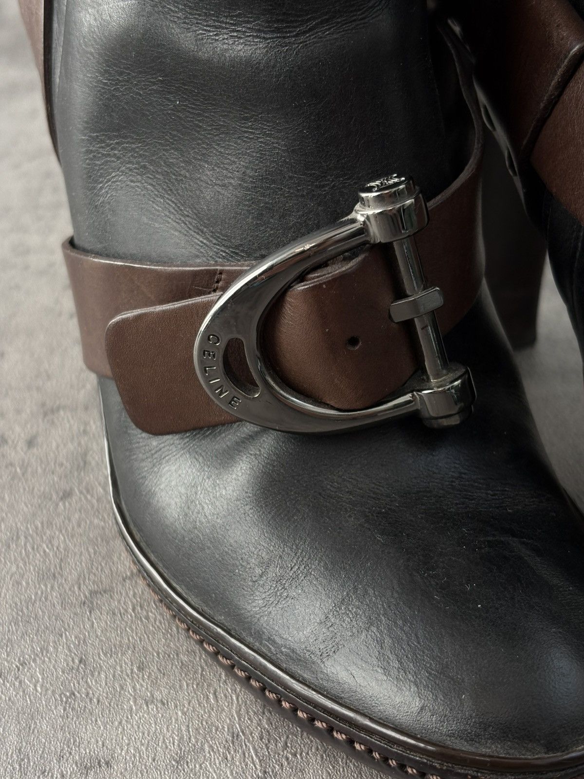 Celine Celine Riding Leather Boots Long Length Size US 8 / IT 38 - 13 Thumbnail