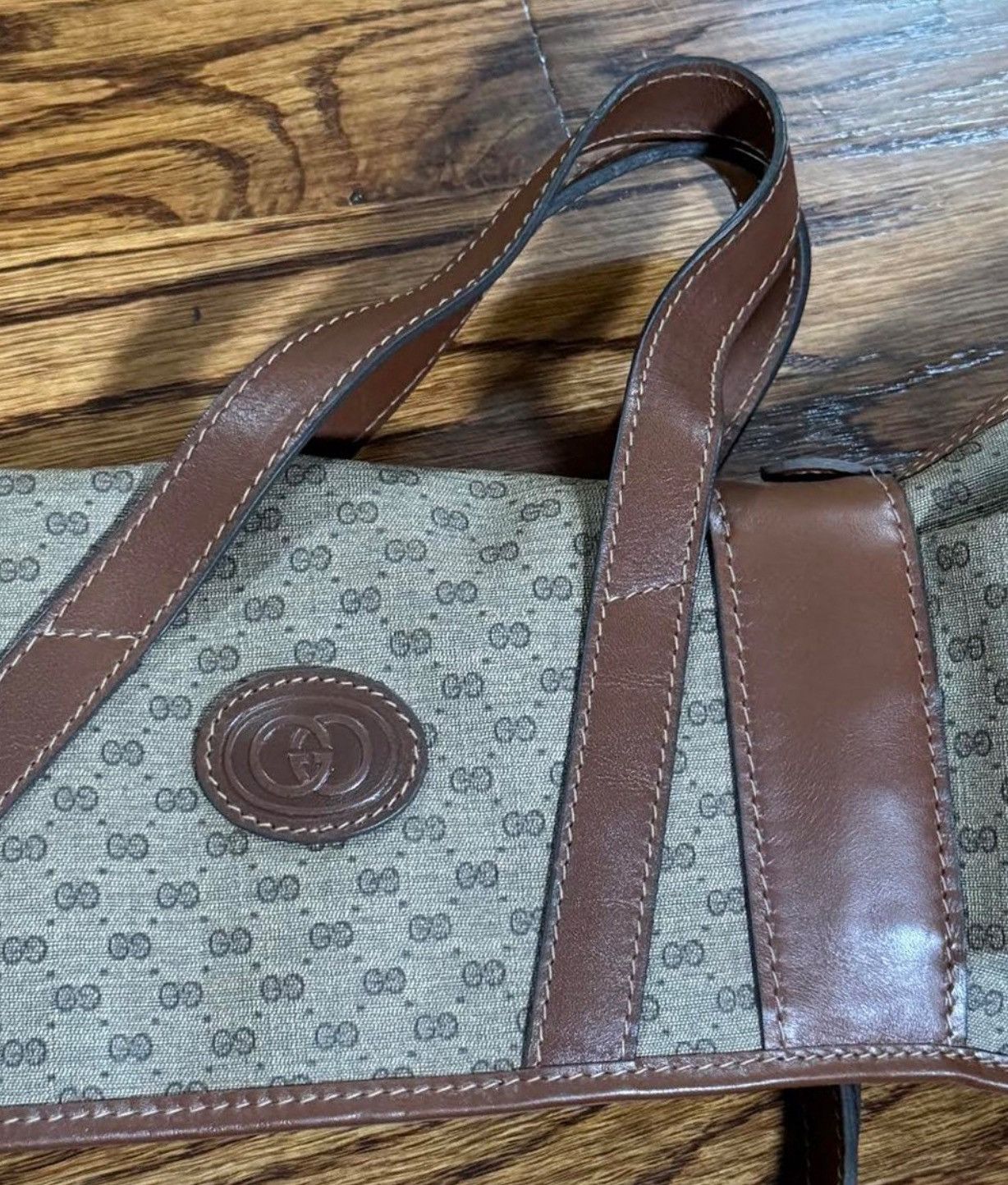 Gucci Vintage Gucci Monogram Riffle Bag NWT Size ONE SIZE - 3 Thumbnail