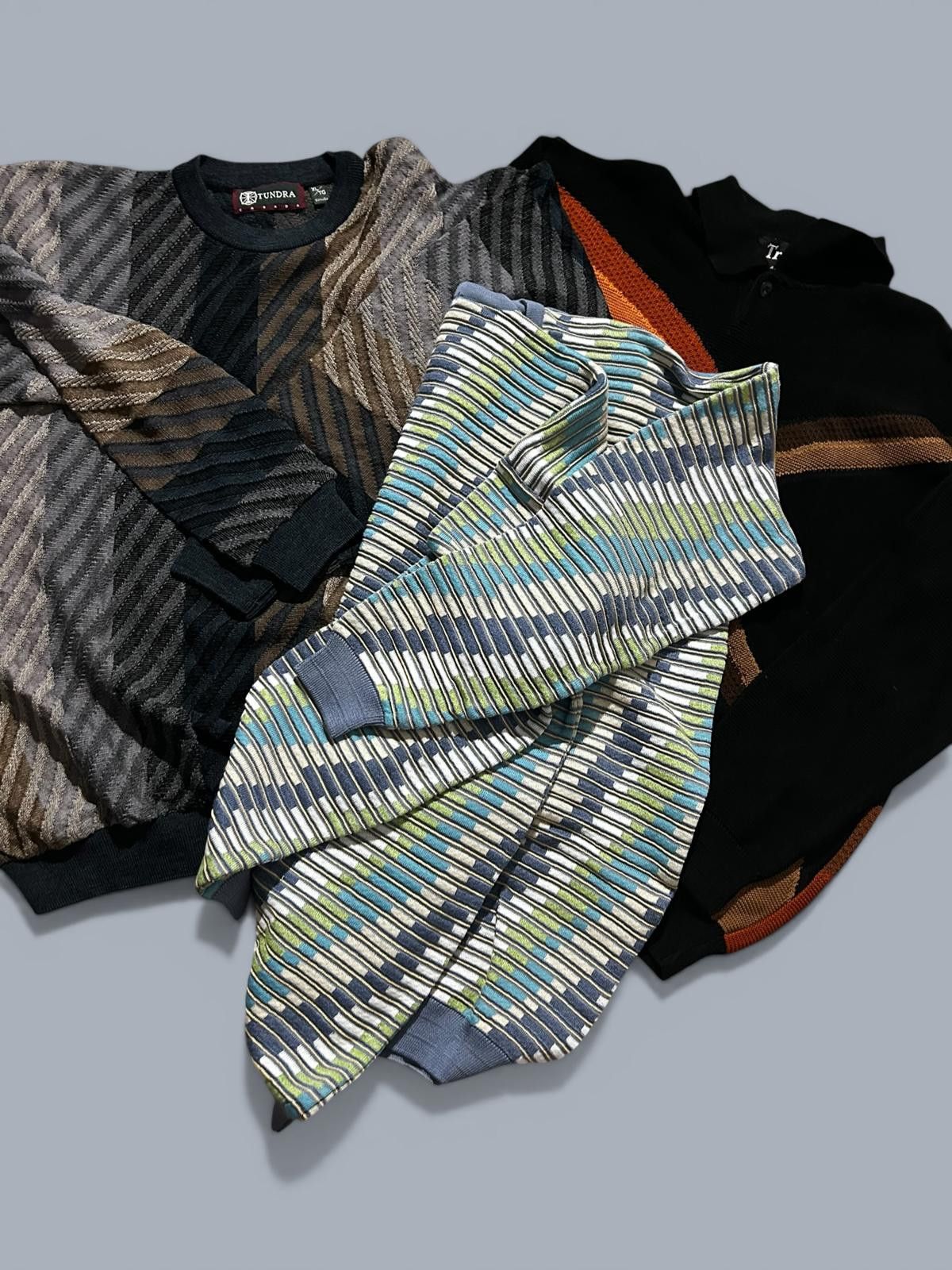 Tundra 3X Vintage Nineties 3D Coogi Tundra Knit Sweaters XL NWT Size US XL / EU 56 / 4 - 2 Thumbnail