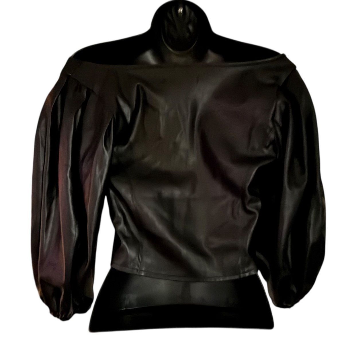 Other DO+BE puffed sleeve faux leather top Size S / US 4 / IT 40 - 3 Thumbnail
