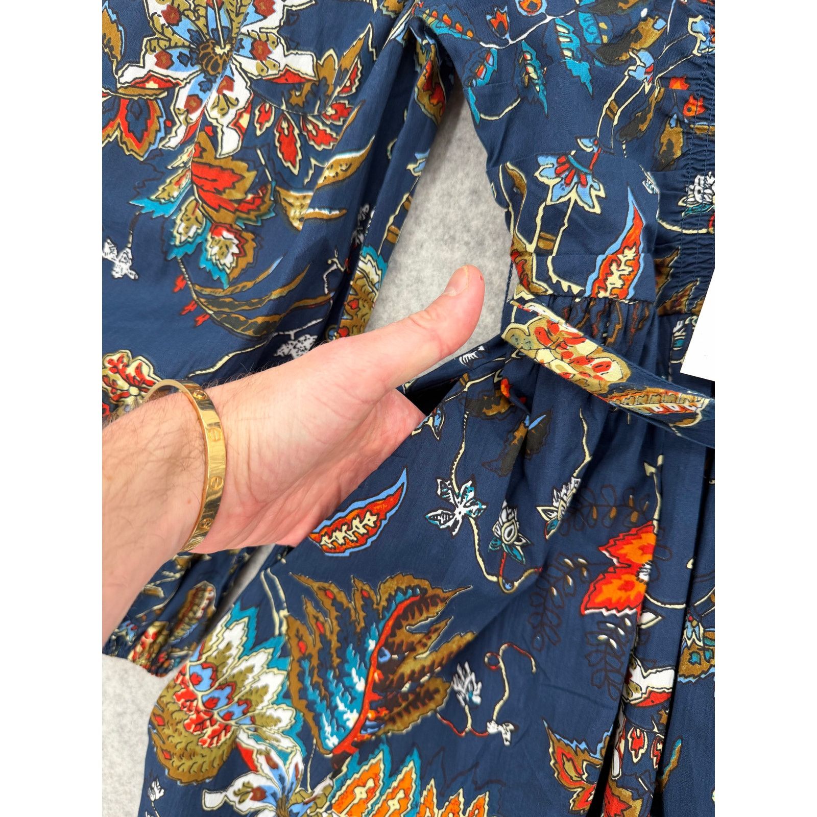 CAROLINE CONSTAS NWT Caroline Constas Floral Off Shoulder Short Poplin Dress Size S / US 4 / IT 40 - 6 Thumbnail