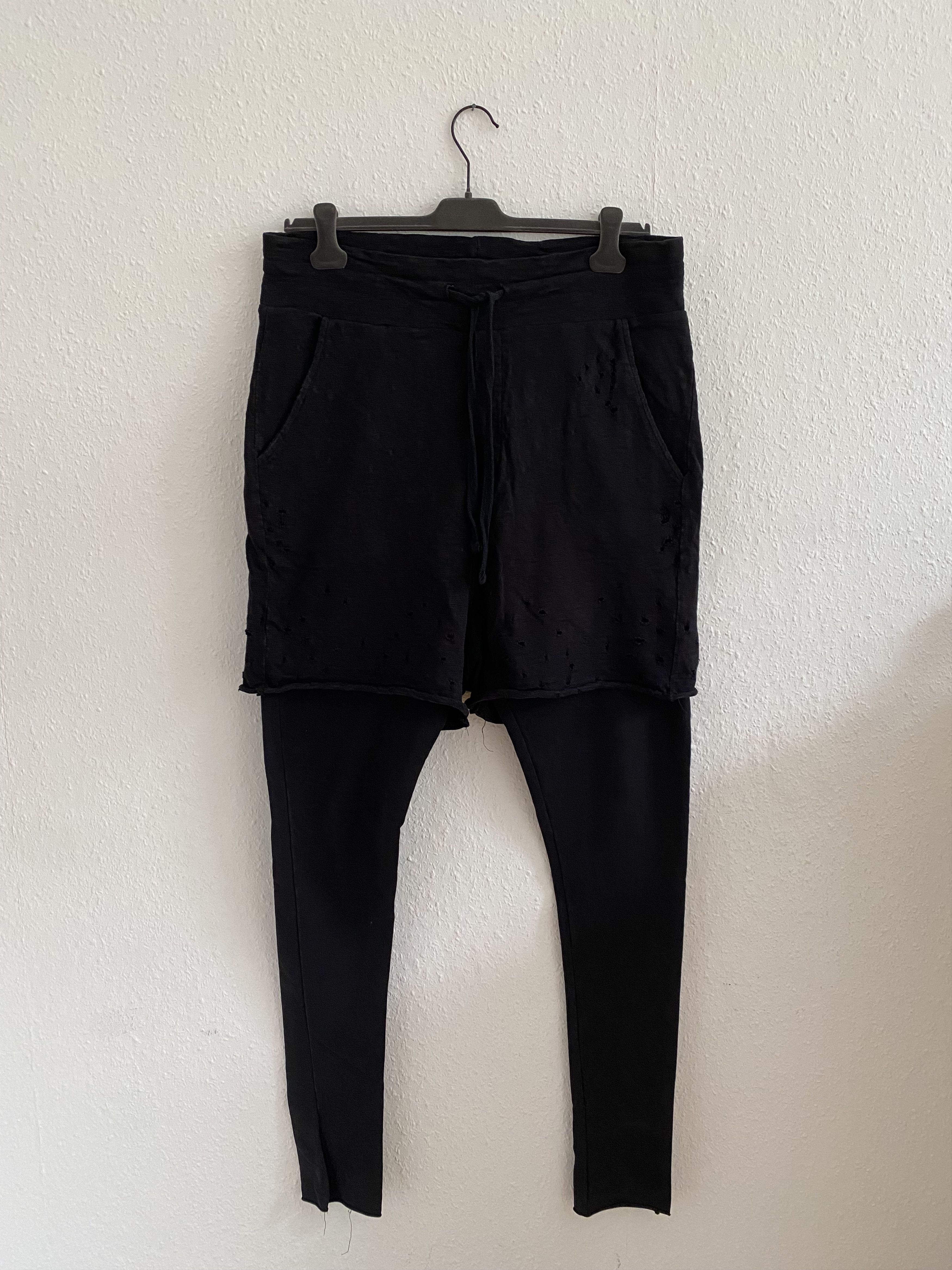 Thom Krom Black Double Sweatpants Size US 34 / EU 50 - 1 Thumbnail