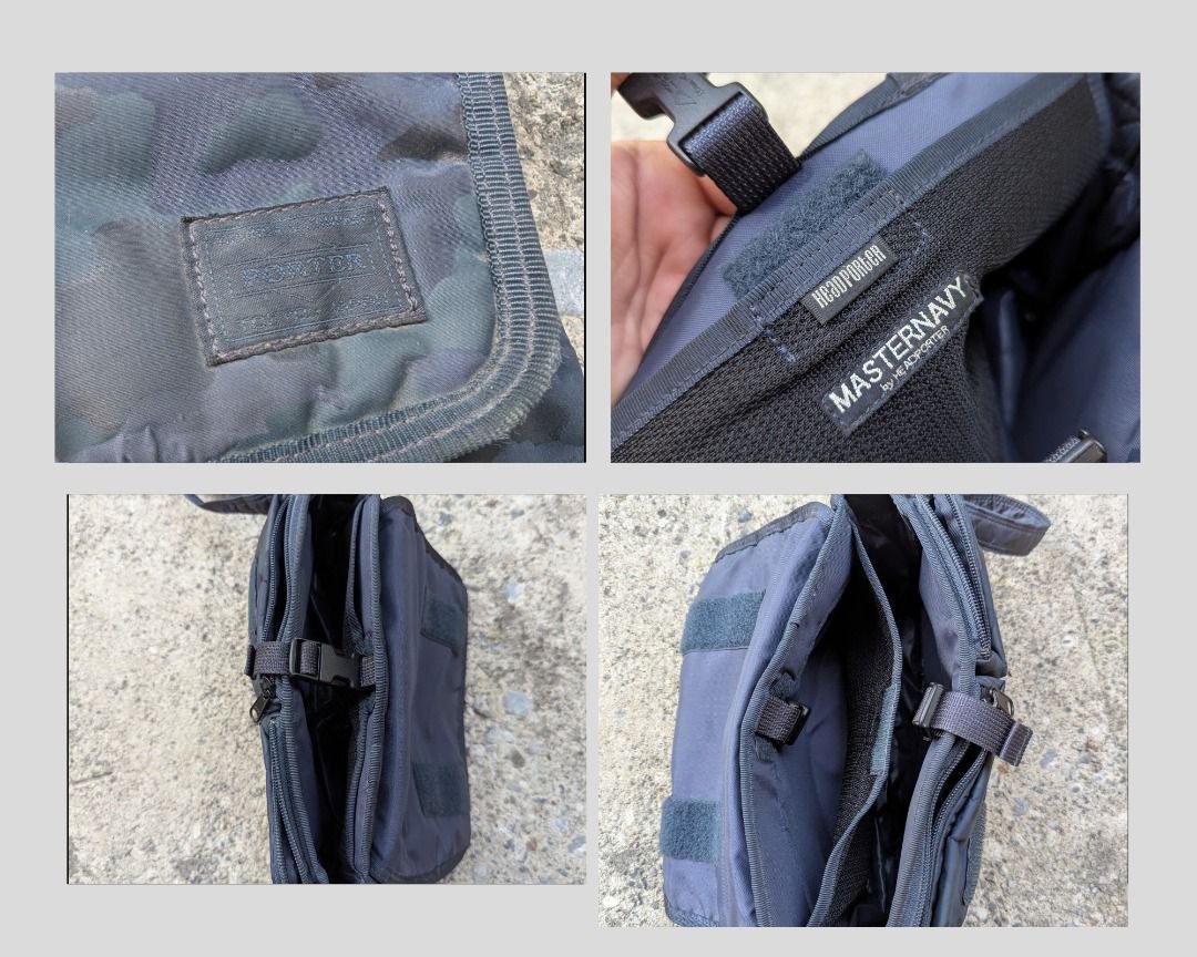 Head Porter ARCHIVE Head Porter Master Navy Camo Sling Bag – Yoshida Size ONE SIZE - 8 Thumbnail