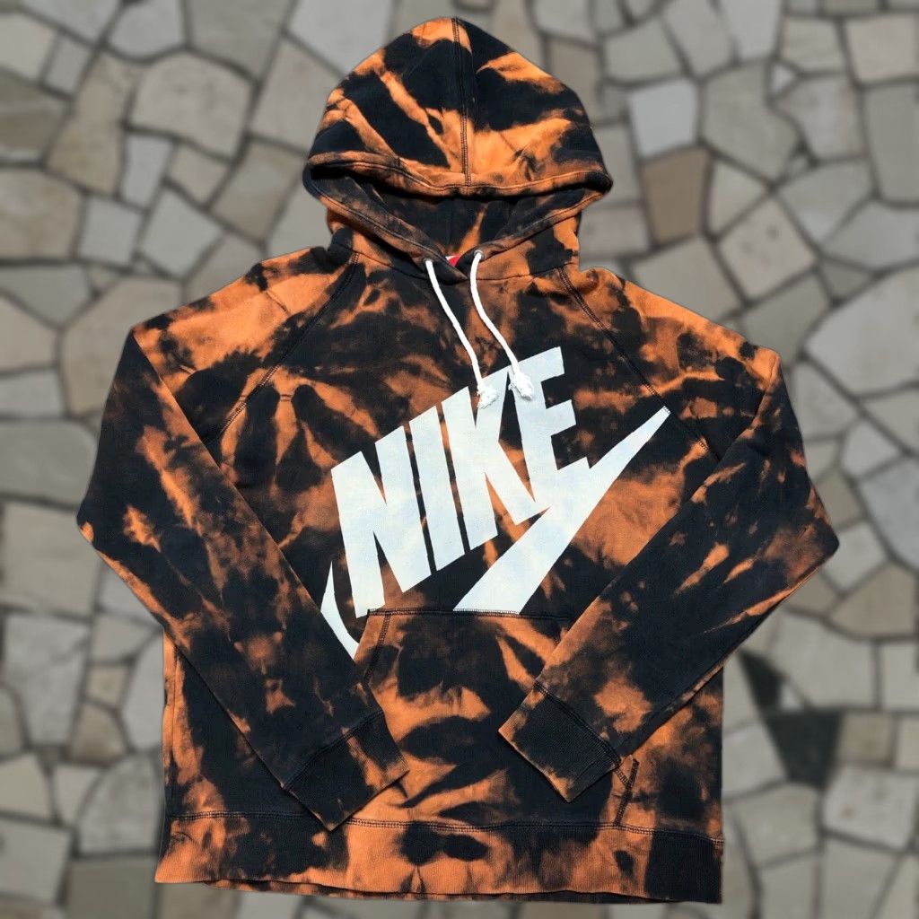 Nike Nike Hoodie Womens Tag Large Sweatshirt Acid Wash Tie Dye 1 Of 1 Custom Size L / US 10 / IT 46 - 1 Thumbnail