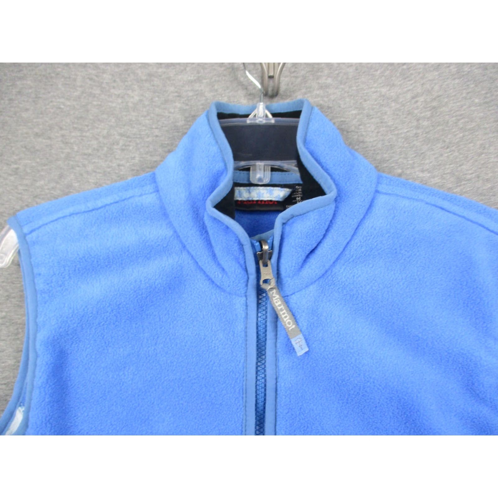 Marmot Marmot Vest Womens Medium Fleece Blue Colorblock Logo Zip Pockets Size M / US 6-8 / IT 42-44 - 4 Thumbnail