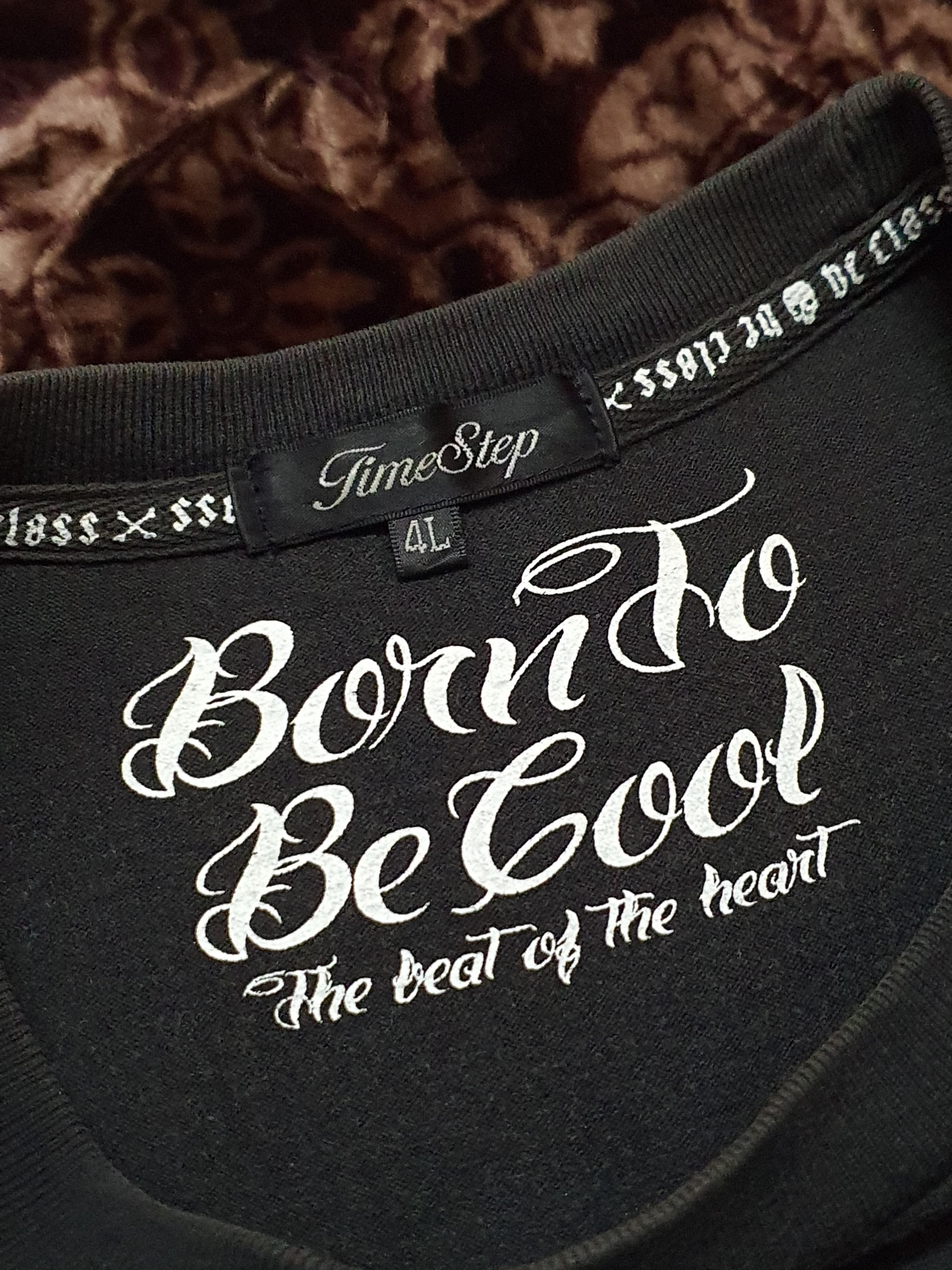 Japanese Brand TimeStep - Born to Be Cool t-shirt Size US XL / EU 56 / 4 - 2 Thumbnail