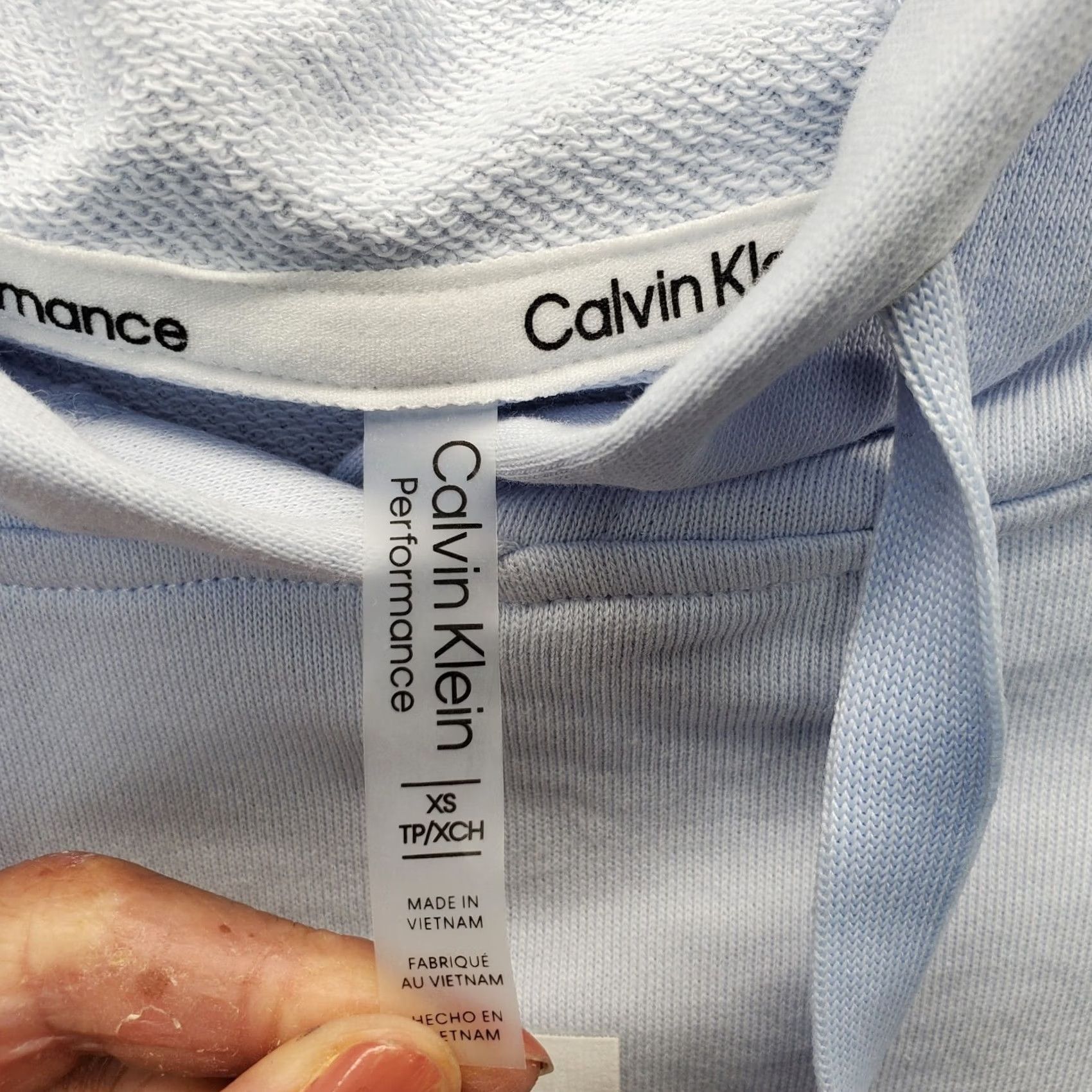 Calvin Klein Calvin Klein Performance Hoodie Womens XS Multi Spell Out Drawstring Pullover Size XS / US 0-2 / IT 36-38 - 6 Thumbnail