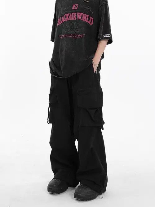 Japanese Brand Chiaki x Aika Retro High Street Hip Hop Loose Casual Pants Size US 30 / EU 46 - 2 Thumbnail
