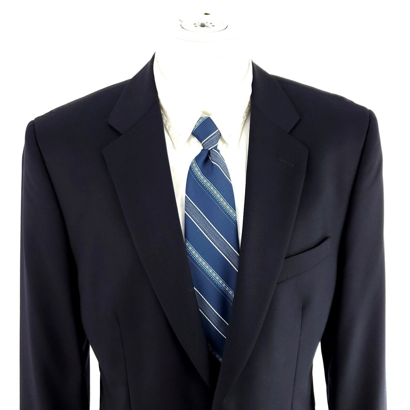 Joseph & Feiss Joseph & Feiss Gold Wool 2 Button Blazer 40R Blue Size 40R - 1 Thumbnail