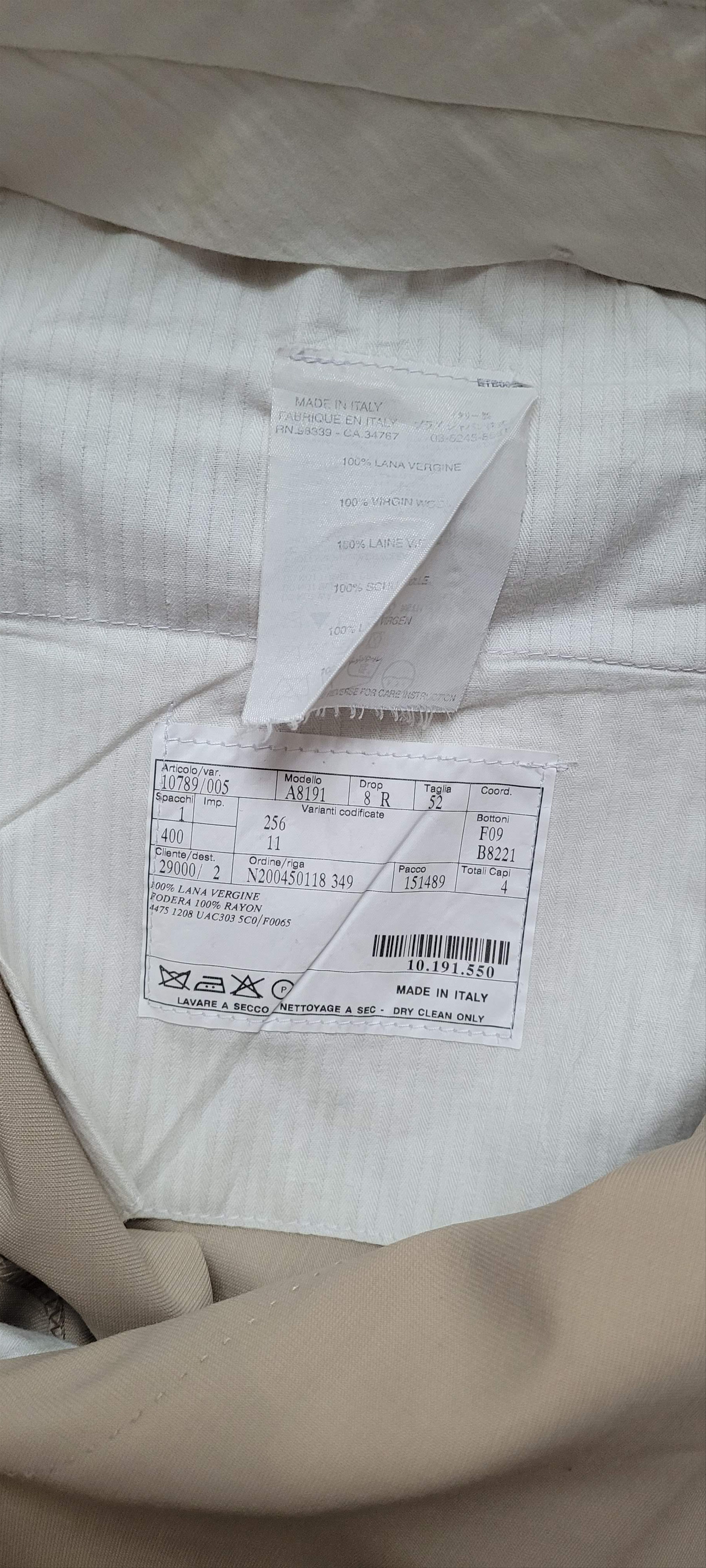 Prada Prada Wool Dress Trousers – Beige – Size 52 (Regular Fit) Size 52R - 4 Thumbnail