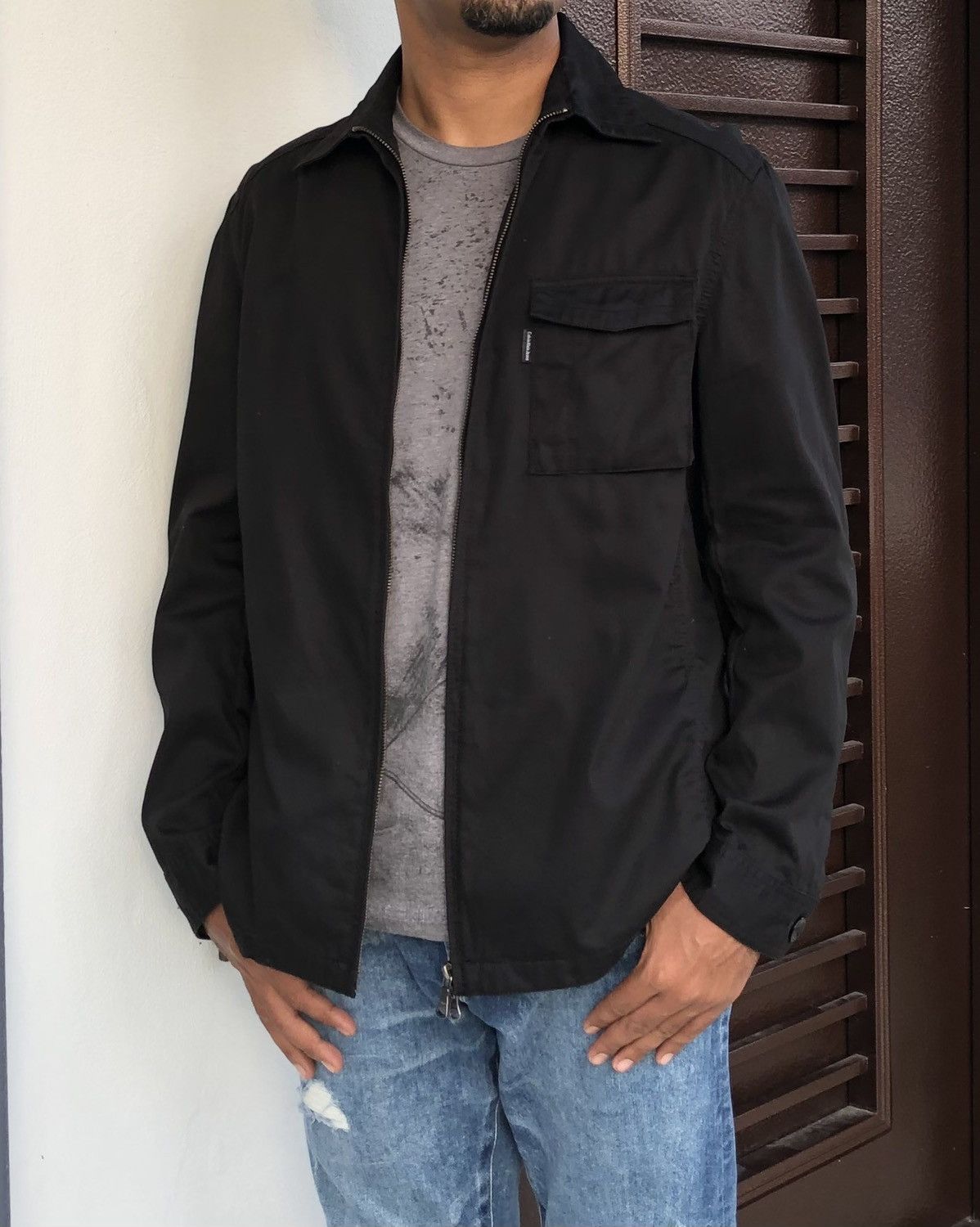 Calvin Klein Calvin Klein Jeans Men’s Black Zip Up Lights Jacket Size US XL / EU 56 / 4 - 6 Thumbnail