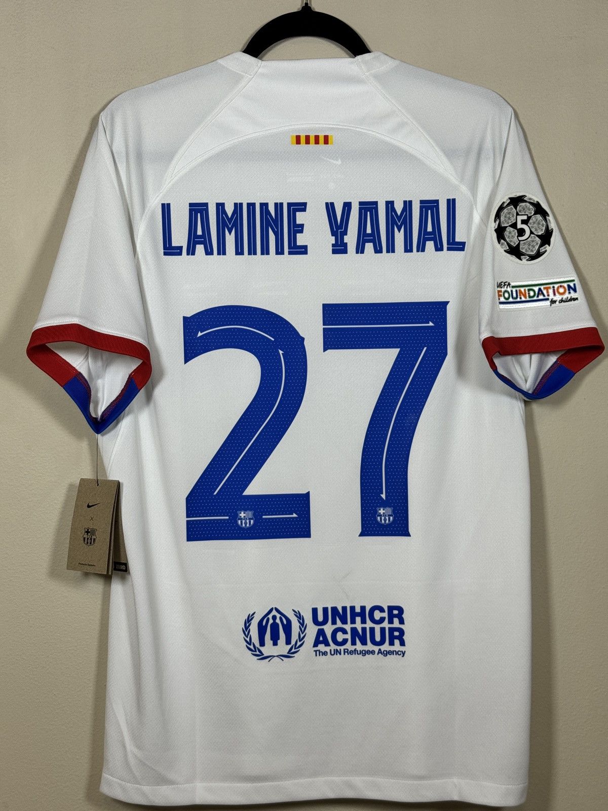 Nike Nike FC Barcelona 23-24 Away Jersey Yamal #27 UCL Patches Size US L / EU 52-54 / 3 - 2 Thumbnail