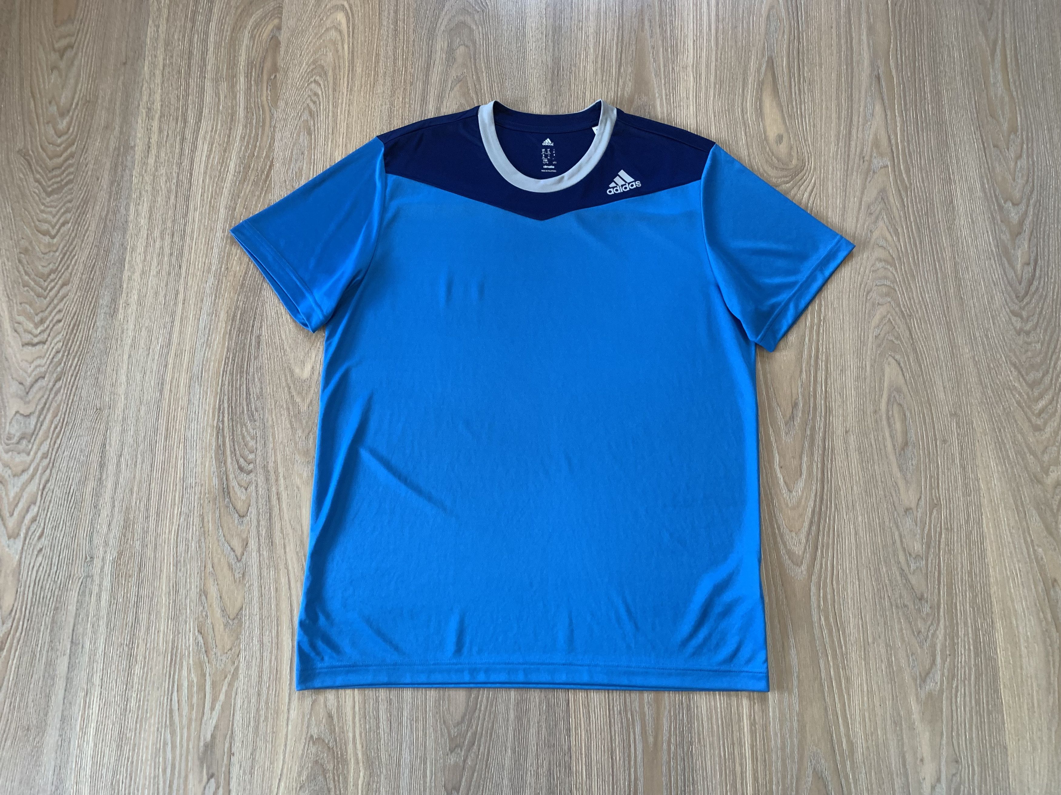 Adidas Adidas Clima Lite Light Blue Training T-Shirt Size US XL / EU 56 / 4 - 1 Thumbnail