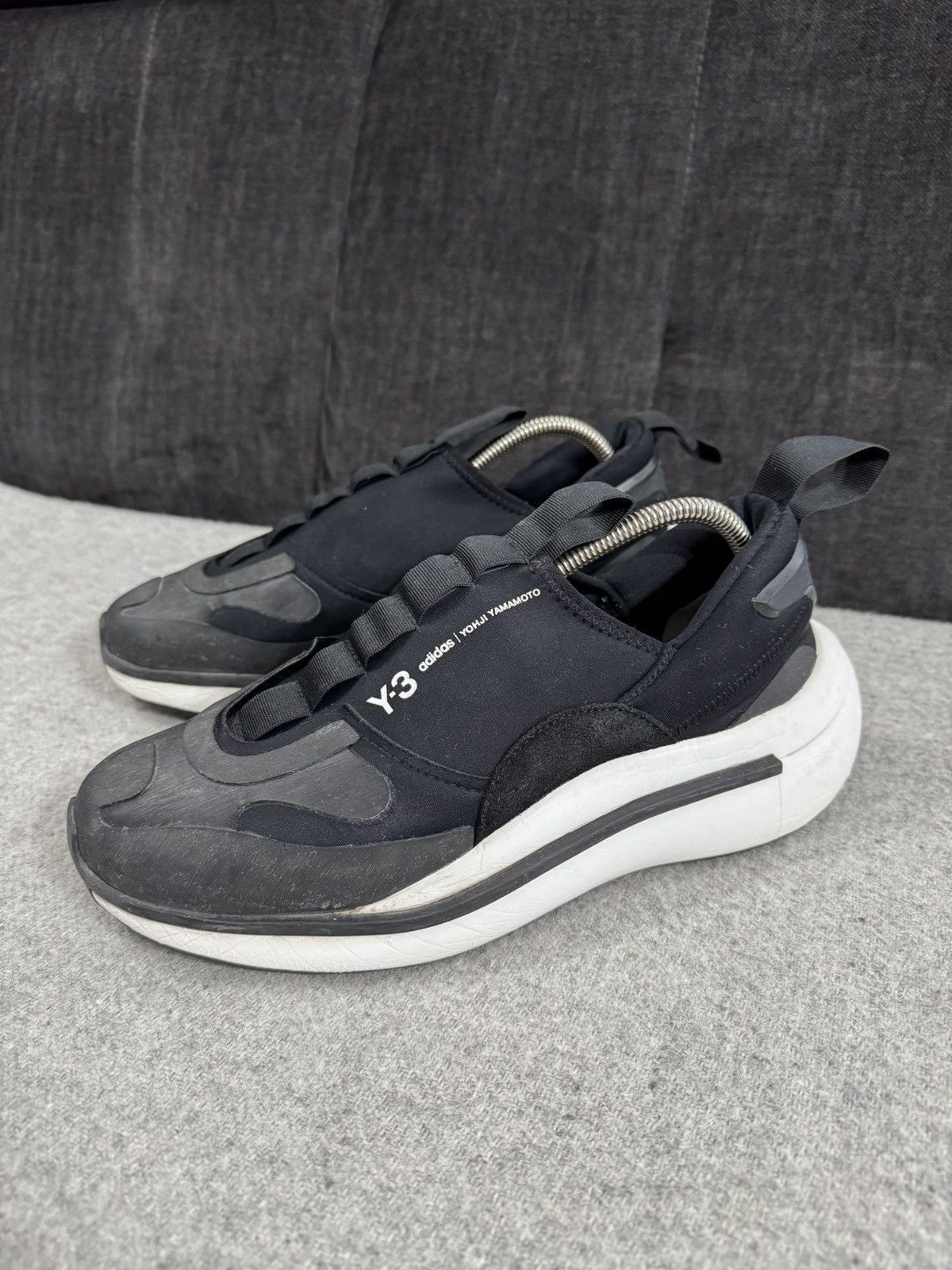 Y-3 Adidas Y-3 Yohji Yamamoto Qisan Cozy Black Sneakers 40 2/3 Size US 7.5 / EU 40-41 - 7 Thumbnail
