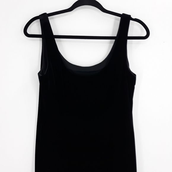 Alex Evenings 80's Alex Evenings Witchy Black Velour Maxi Dress Sz 10 Shee Size L / US 10 / IT 46 - 8 Thumbnail