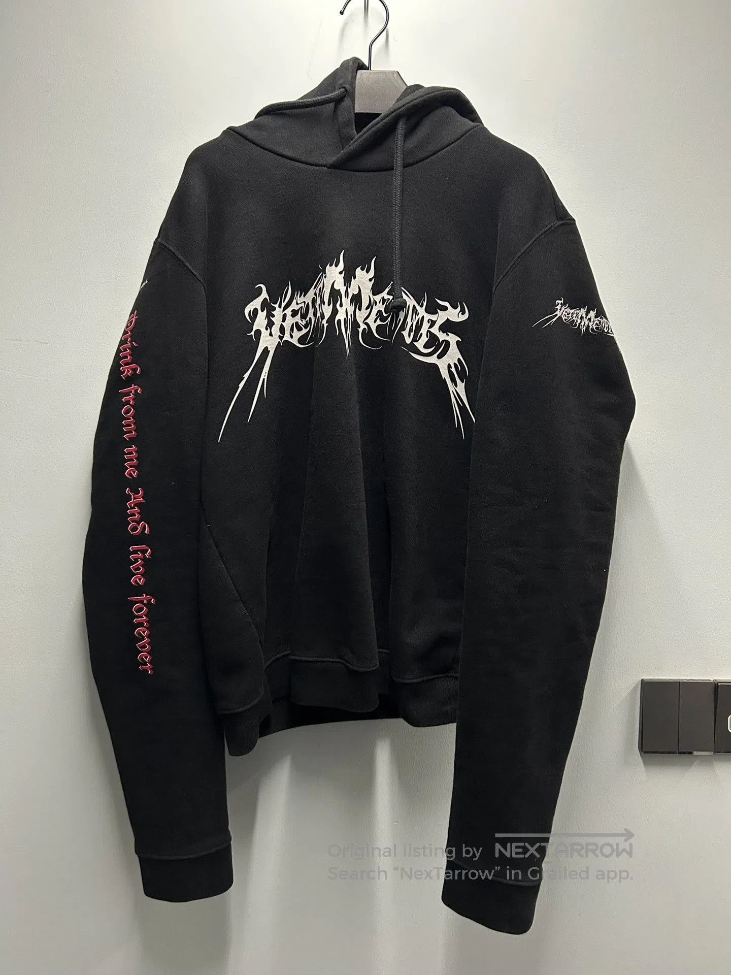 Vetements Vetements Pentagram Slogan Black Hoodie. Size US L / EU 52-54 / 3 - 3 Thumbnail
