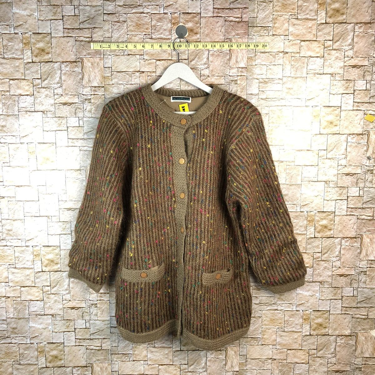 Japanese Brand Emerald Princess Brown Cardigan Knitwear #A1186 Size L / US 10 / IT 46 - 1 Thumbnail
