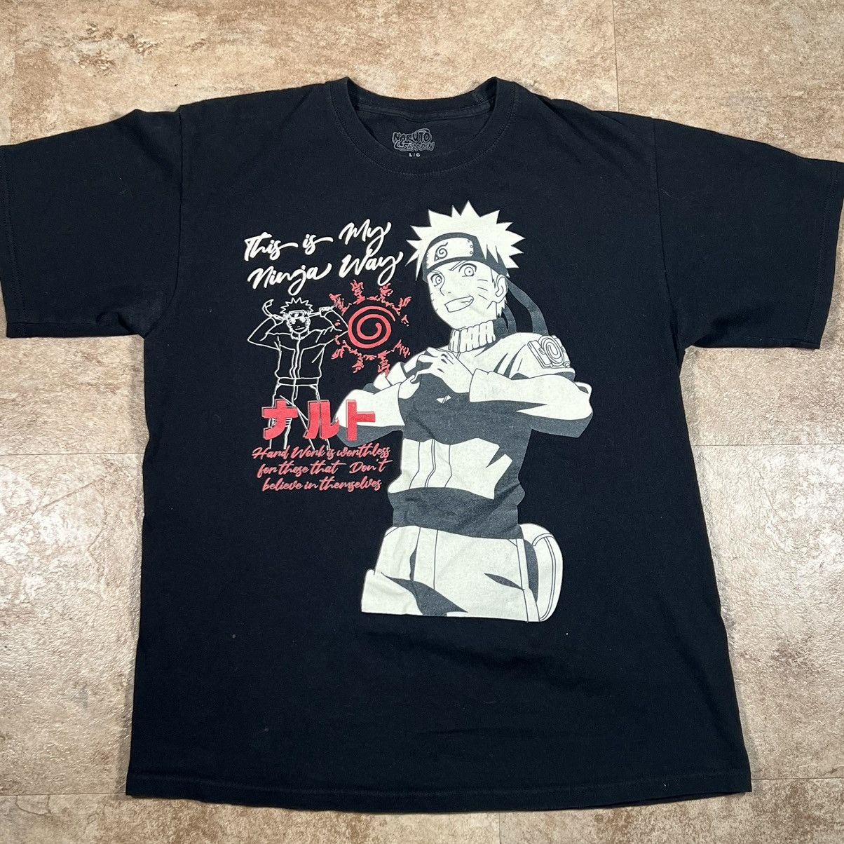 Japanese Brand × Vintage Naruto Shippuden Collection Shirt Graphic Print Anime Black Size US L / EU 52-54 / 3 - 1 Thumbnail