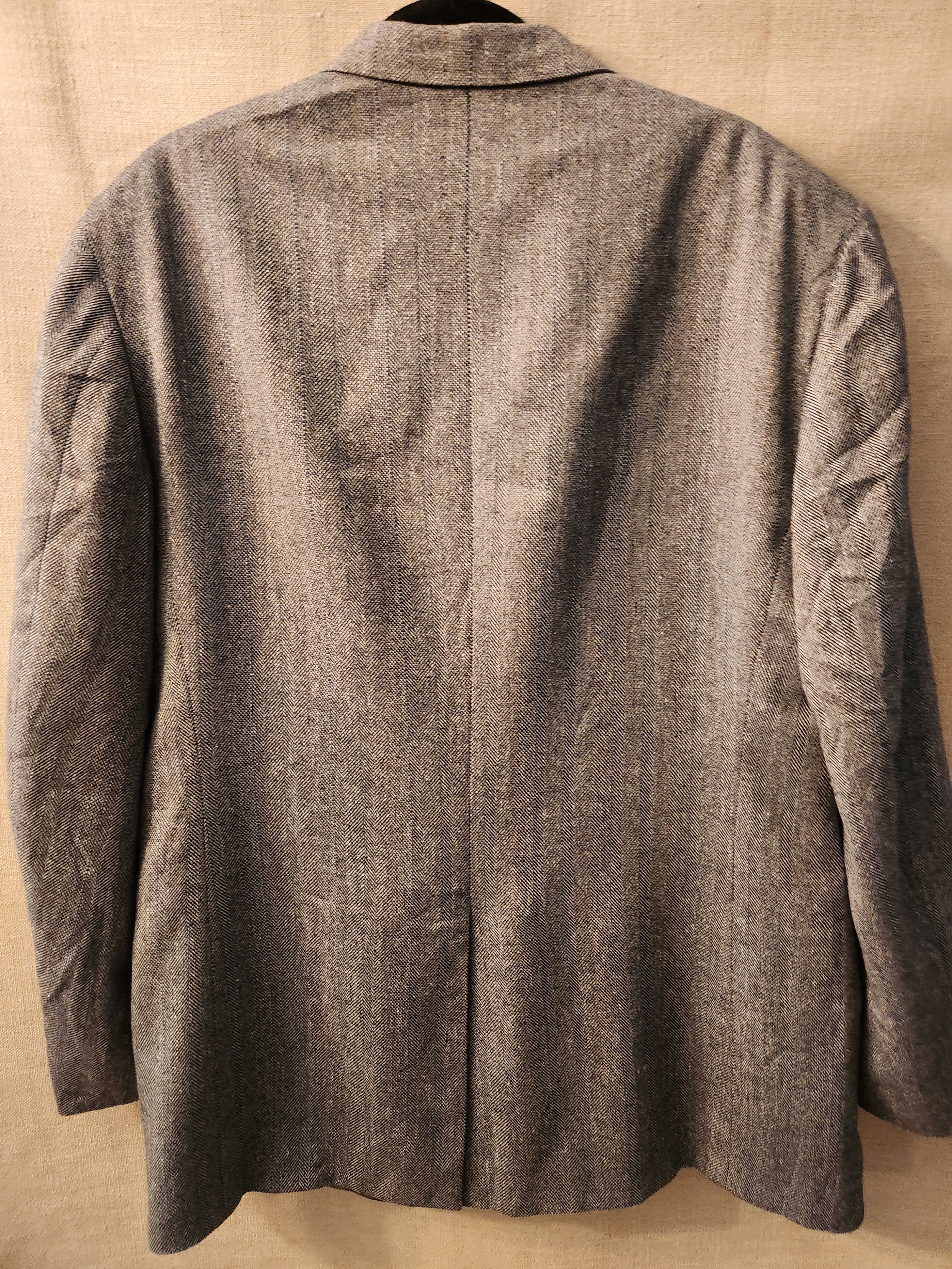 Vintage New Gray and Black Herringbone Blazer