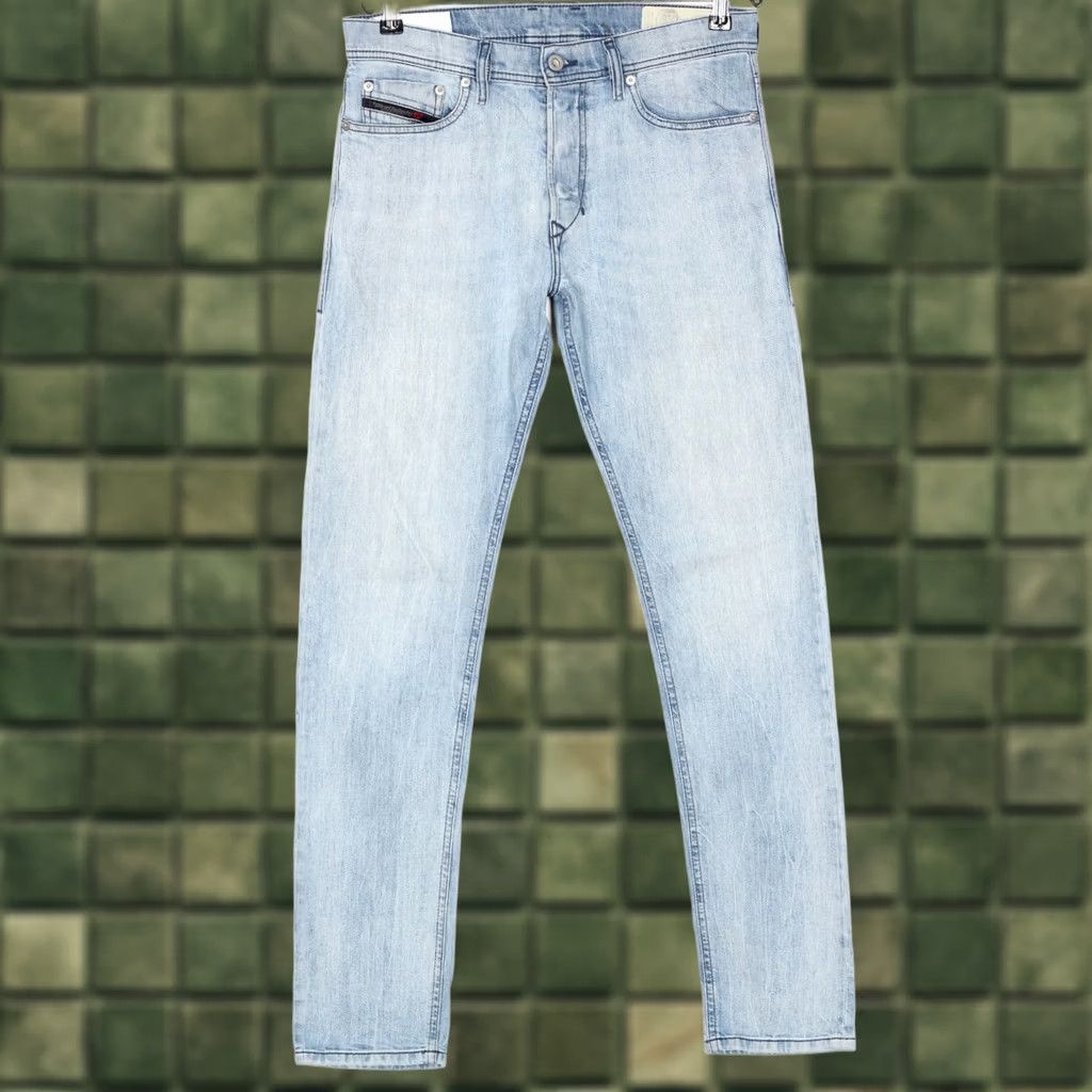 Diesel DIESEL TEPPHAR 081AL Jeans Men Slim Carrot Stretch DZ5519 W29 L32 Blue 5-Pocket Denim Cotton Elastane Mid Rise 32in Inseam Mens Size US 29 - 1 Thumbnail
