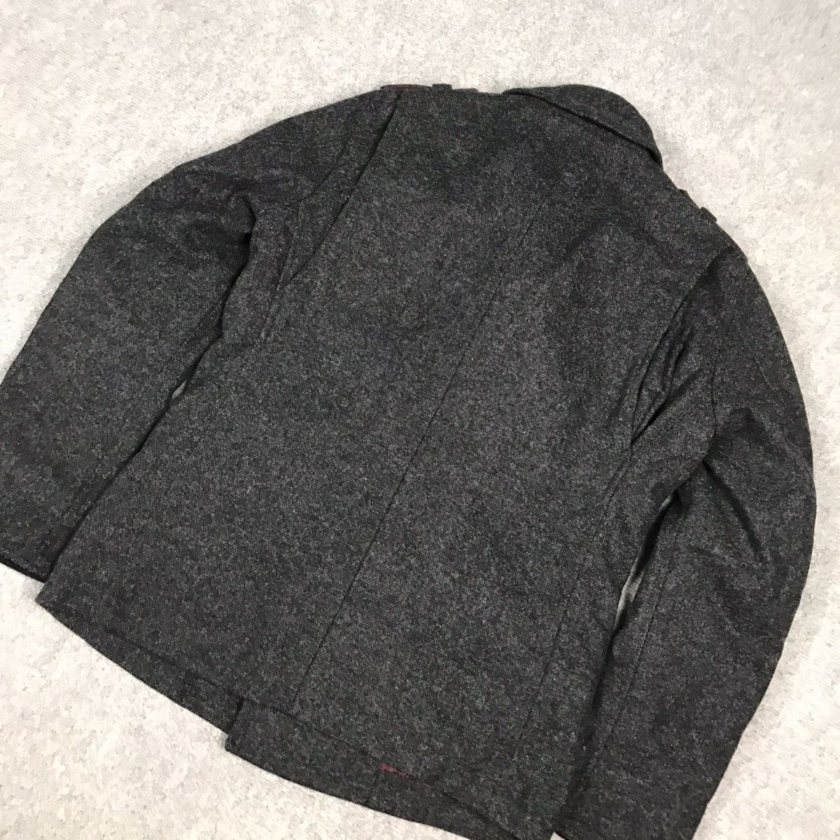 Japanese Brand × KMRii × Nicole Club NICOLE CLUB WOOL DOUBLE BUTTON DRAK GRAY JACKET Size US S / EU 44-46 / 1 - 8 Thumbnail