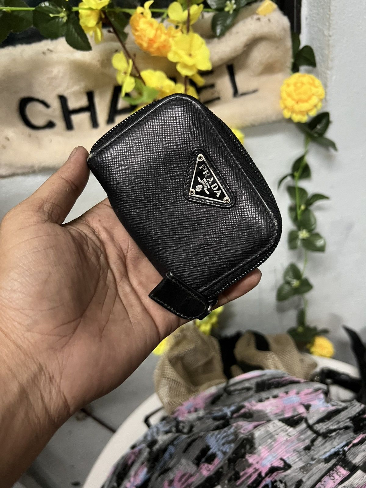 Prada Prada coin leather Black Wallet Size ONE SIZE - 1 Thumbnail