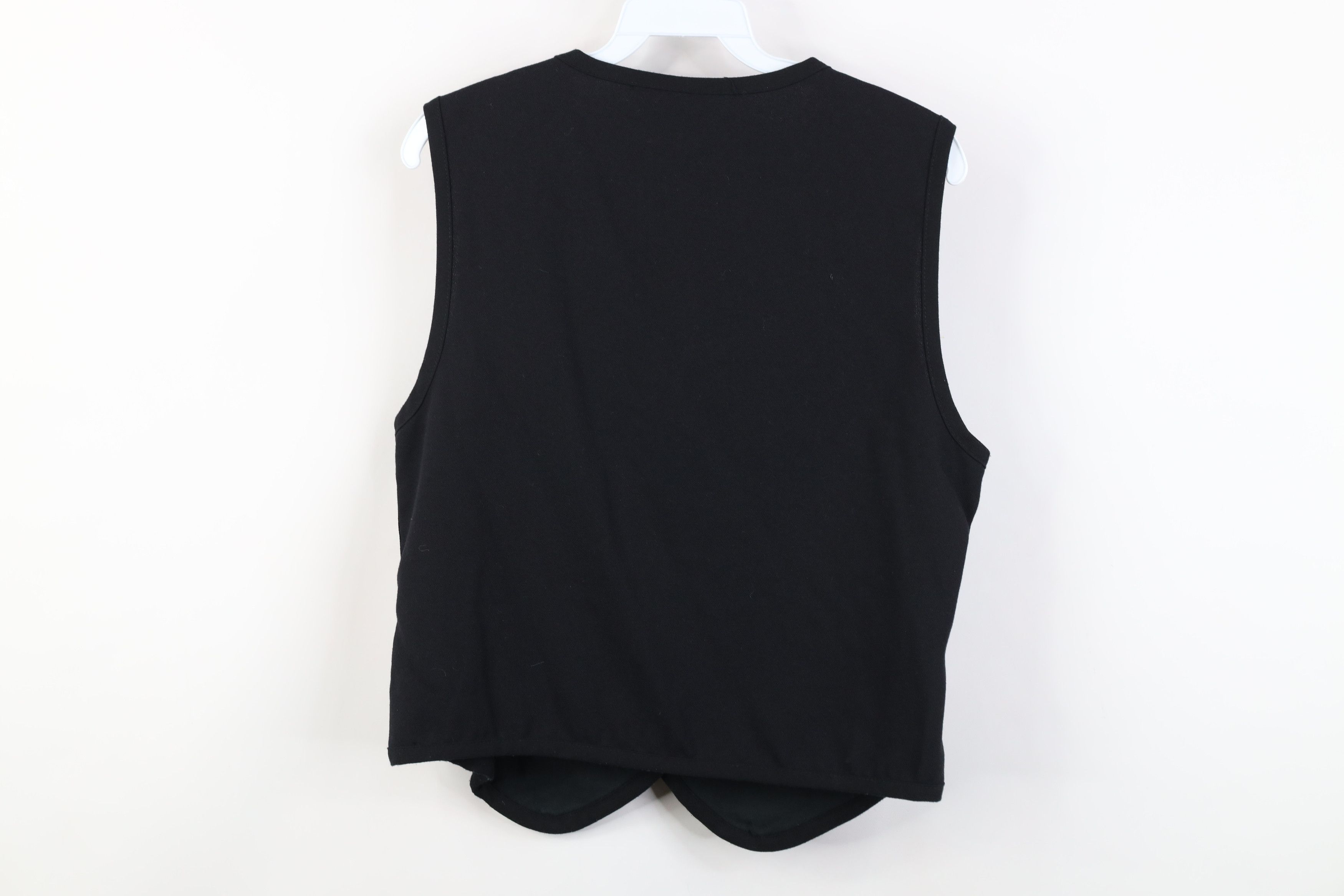 Vintage Vintage 90s Streetwear Velvet Velour Vest Jacket Black USA Size M / US 6-8 / IT 42-44 - 11 Thumbnail