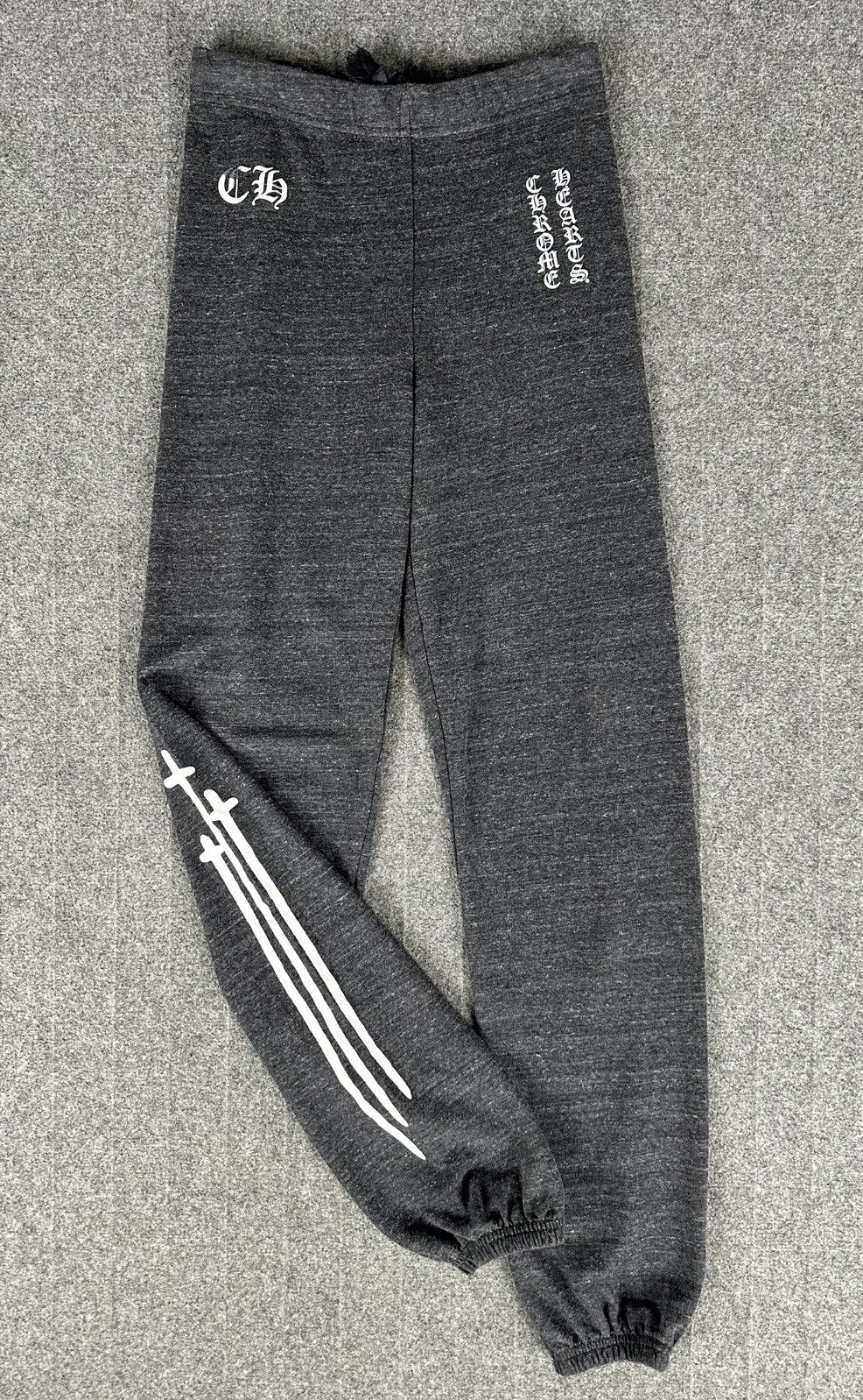 Chrome Hearts Chrome Hearts - Triple Sword / Script Logo - Heather Gray Size US 27 - 2 Thumbnail