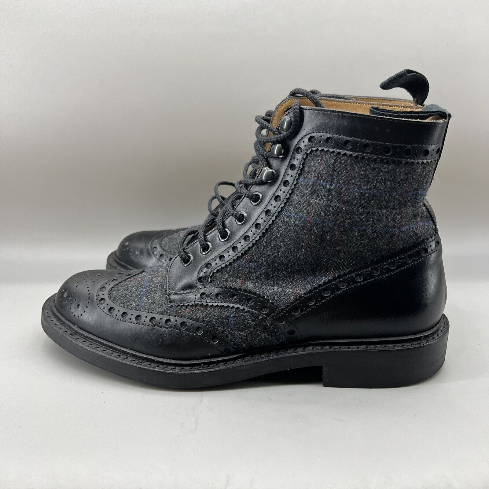 Herring Herring Exmoor Tweed Dress Boots Men Size 9 US, 8 UK Black Size US 9 / EU 42 - 3 Thumbnail