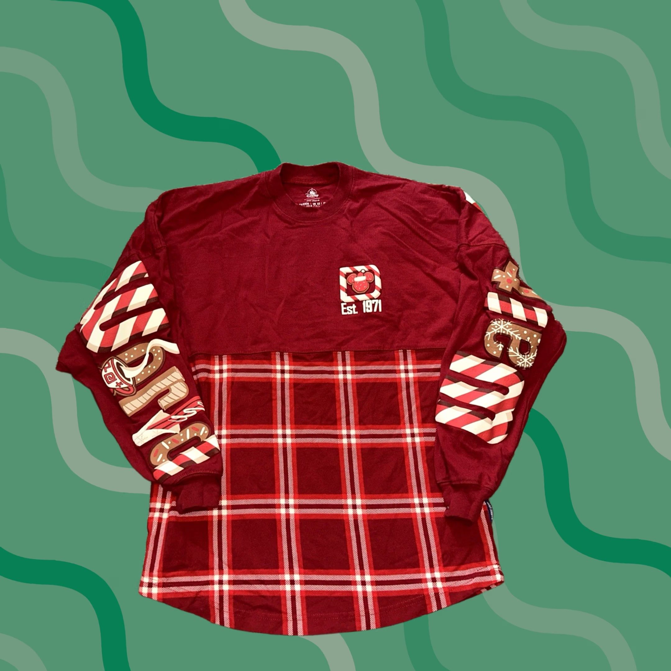 Disney Disney Spirit Jersey Shirt Womens XS Red Plaid Walt Disney World Holiday Xmas Size XS / US 0-2 / IT 36-38 - 1 Thumbnail