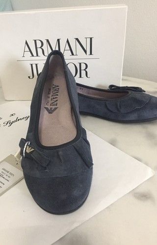 Armani BNIB Armani Junior Toddler Girls Suede Designer Shoes Sz 31 Size US 8 / IT 38 - 9 Thumbnail