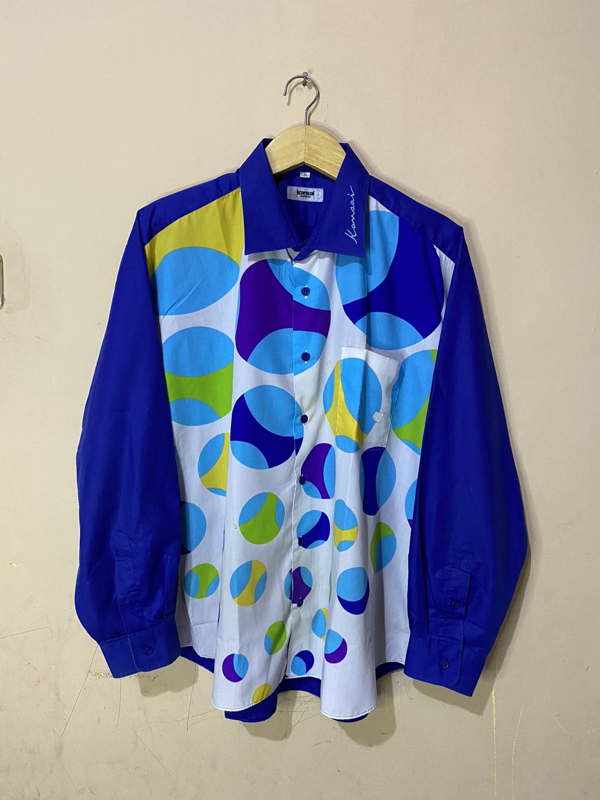 Kansai Yamamoto Vintage Kansai Yamamoto Abstract Button Shirt Size US L / EU 52-54 / 3 - 1 Thumbnail