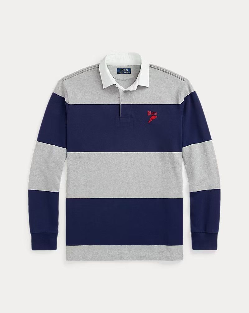 Polo Ralph Lauren Polo Ralph Lauren Classic Fit Striped Jersey Rugby Shirt XL Size US XL / EU 56 / 4 - 6 Thumbnail