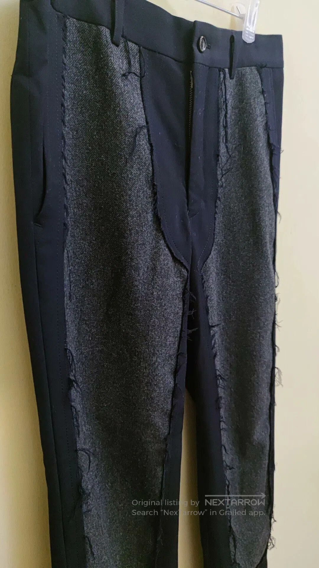 Comme des Garcons Homme Plus Deconstructed Black Casual Trousers. Size US 30 / EU 46 - 2 Thumbnail