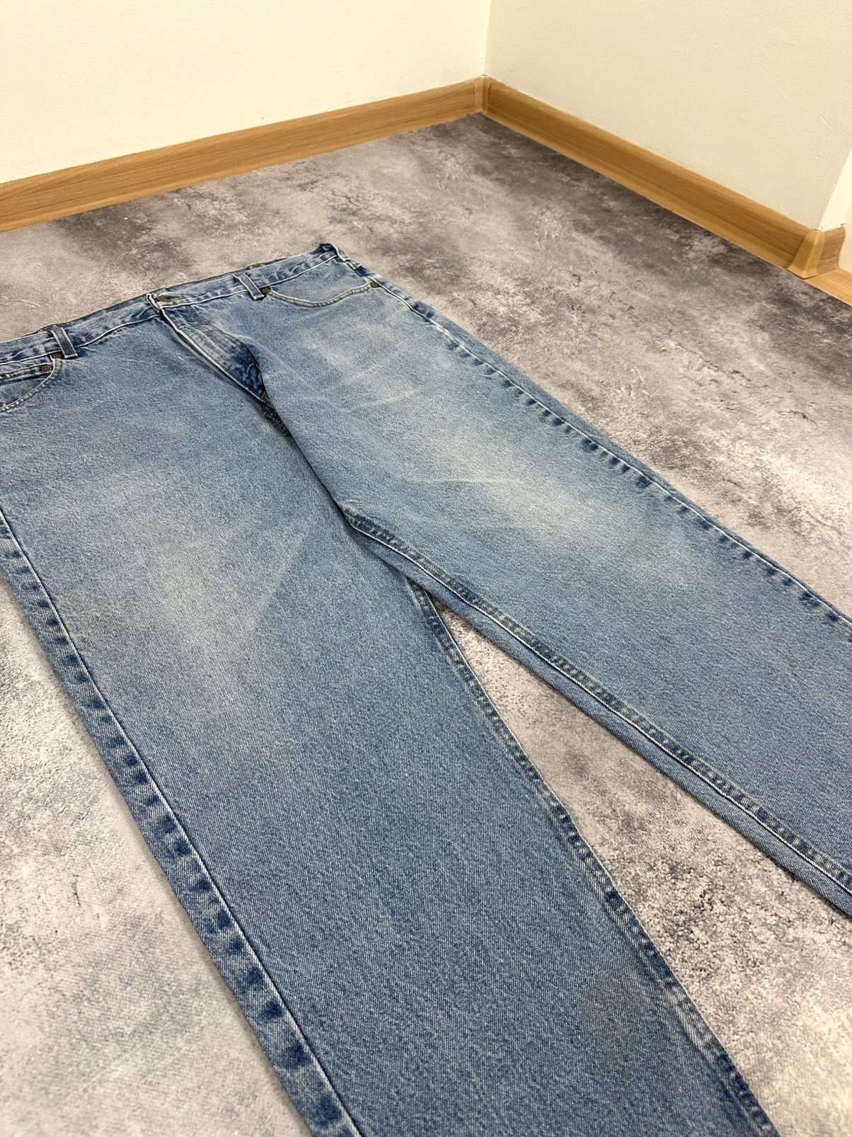 Vintage 90s Carhartt USA Light Blue Baggy Utility Hype Jeans