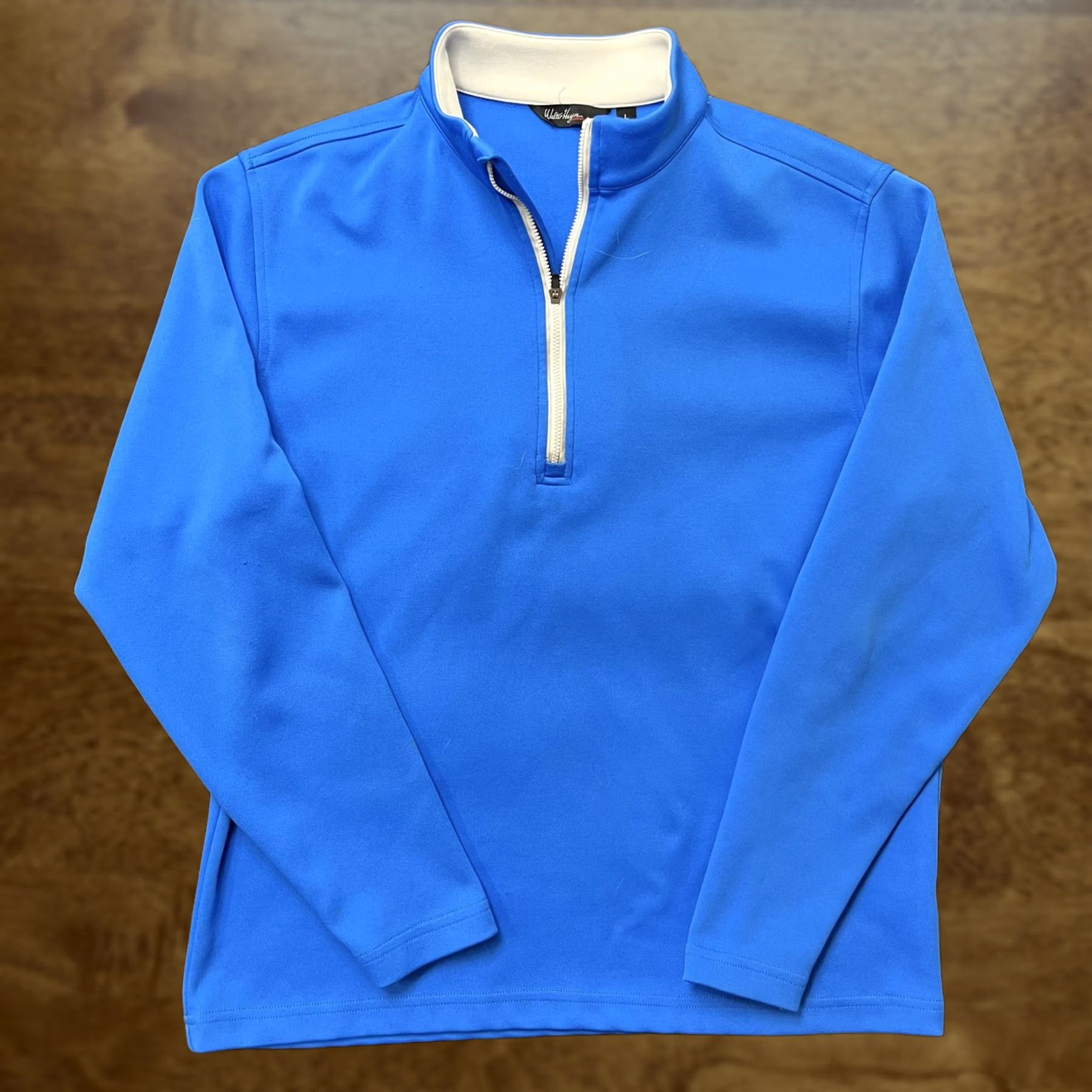Vintage Walter Hagen Pullover Shirt Mens Large Blue Quarter Zip Golf Long Sleeve Top Size US L / EU 52-54 / 3 - 1 Thumbnail