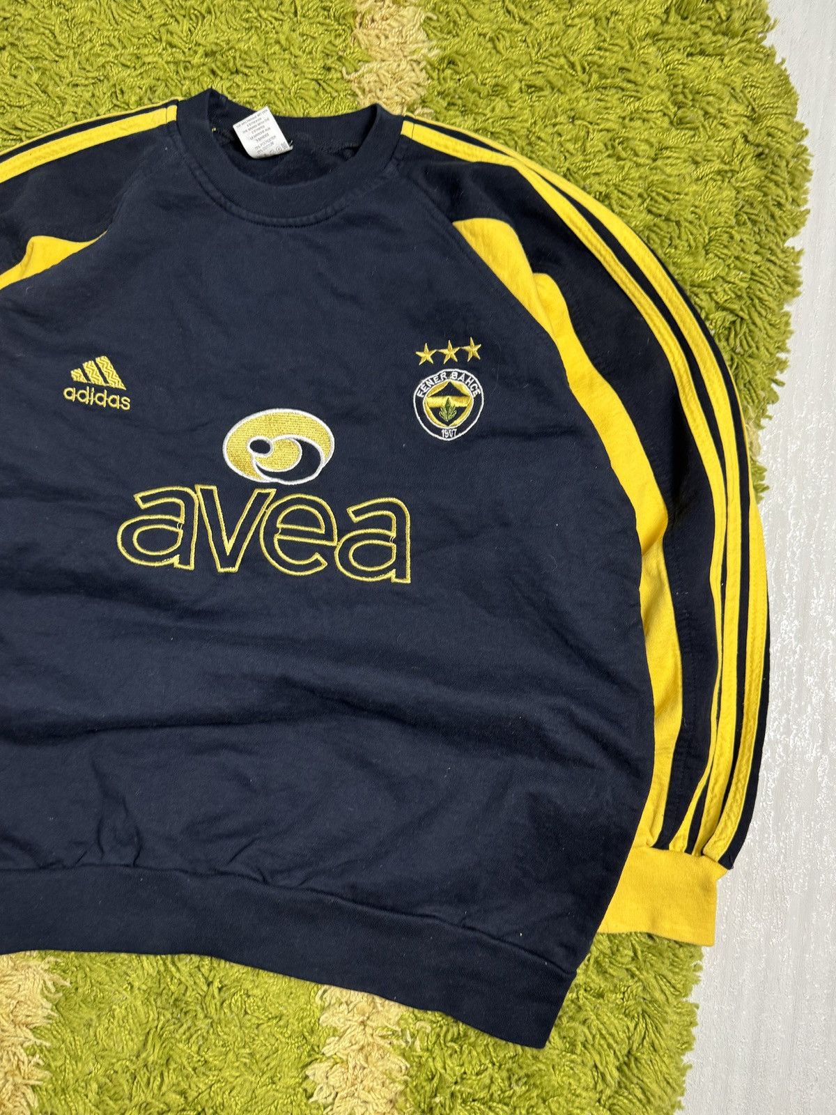 Adidas × Japanese Brand × Vintage Vintage Rare Adidas Fenerbahce Sweatshirt Size US L / EU 52-54 / 3 - 2 Thumbnail