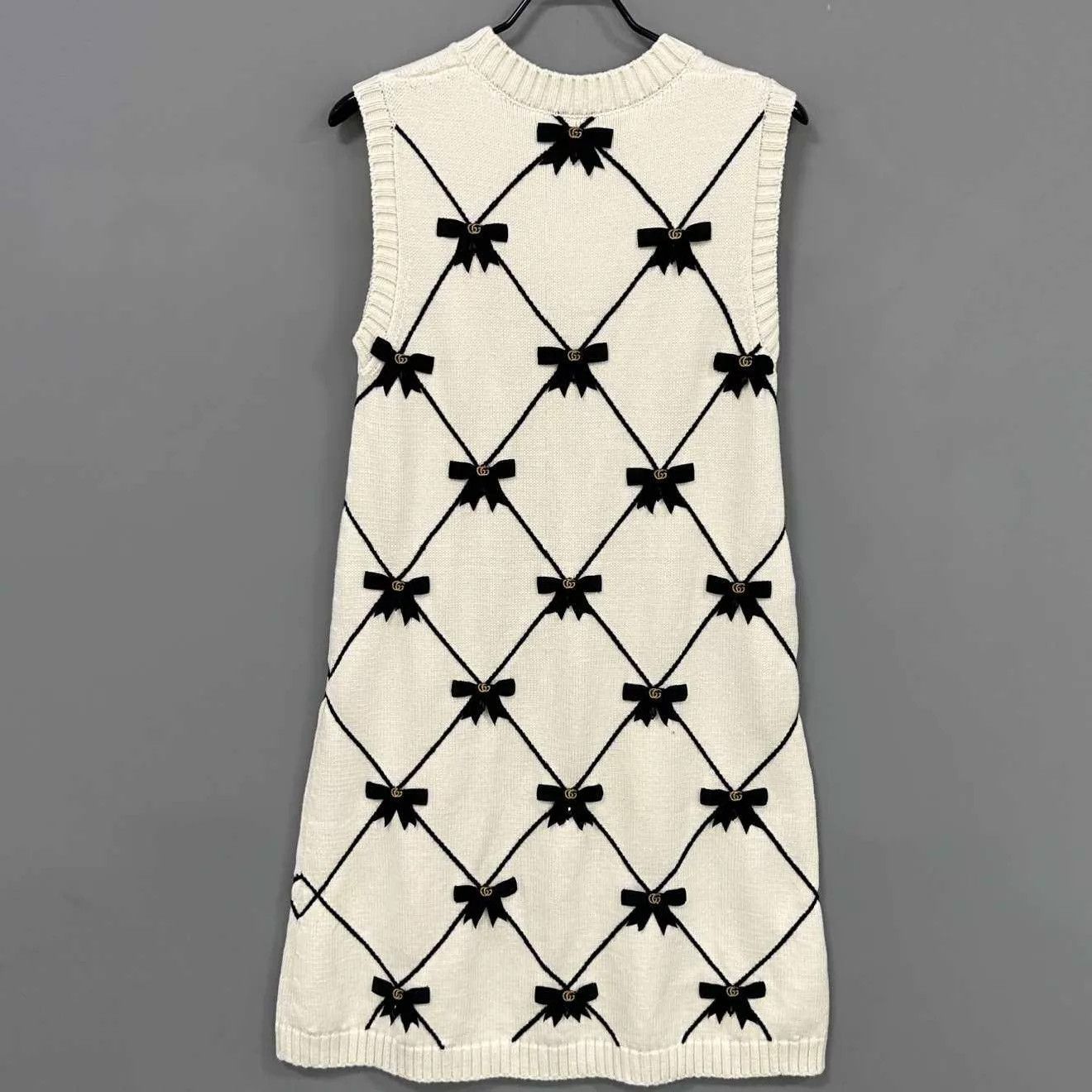 Gucci GUCCI GG All Over Print Bow Sleeveless Dress M Size M / US 6-8 / IT 42-44 - 3 Thumbnail