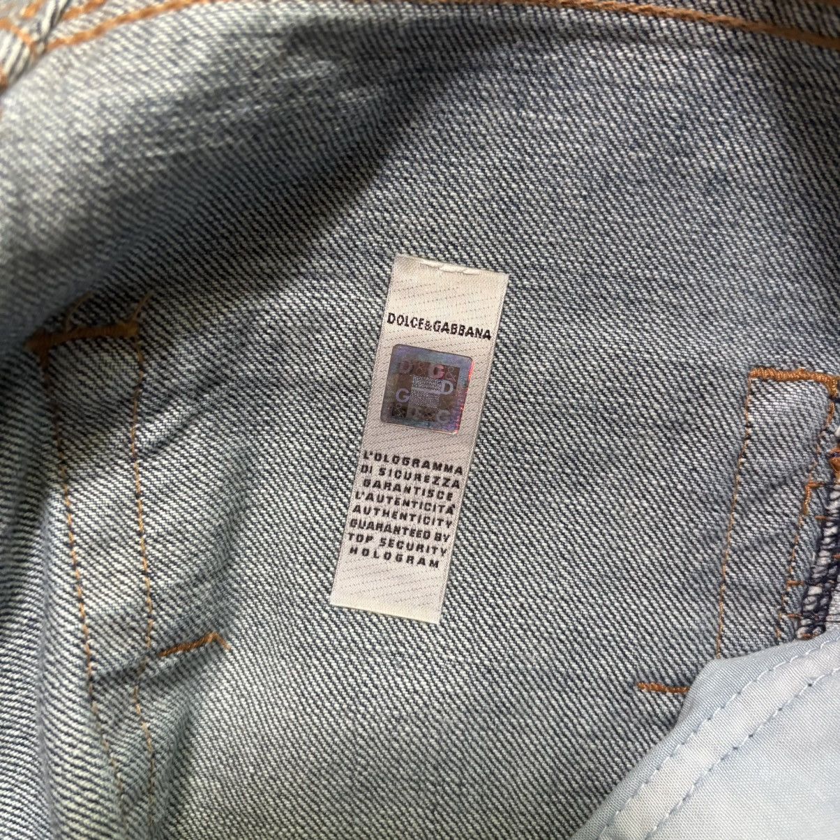 Dolce & Gabbana Dolce & Gabbana Hybrid Distressed Blue Denim Jeans | Size 31 Size US 32 / EU 48 - 12 Thumbnail